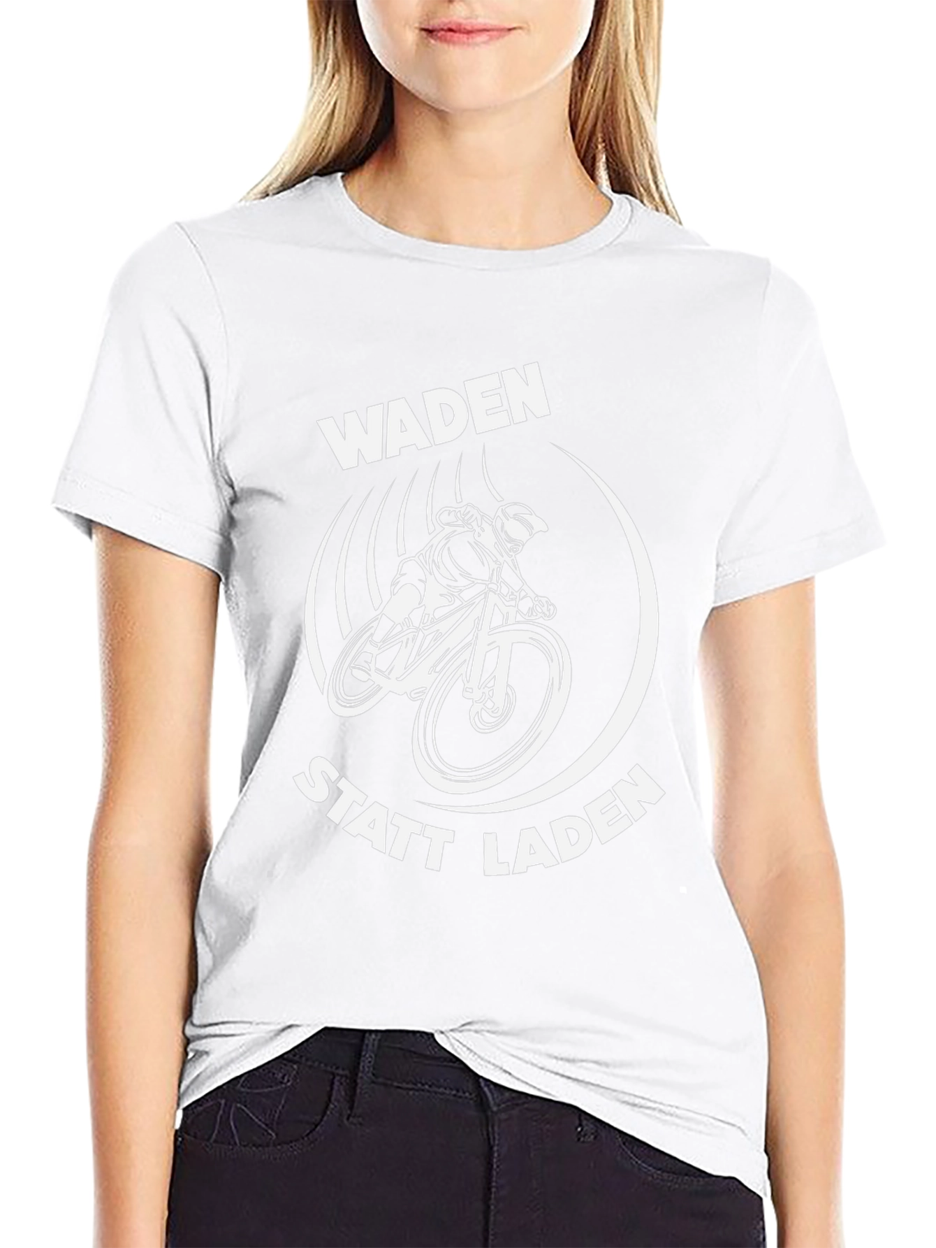 Waden Statt Laden Mountain Bike Graphic Tee