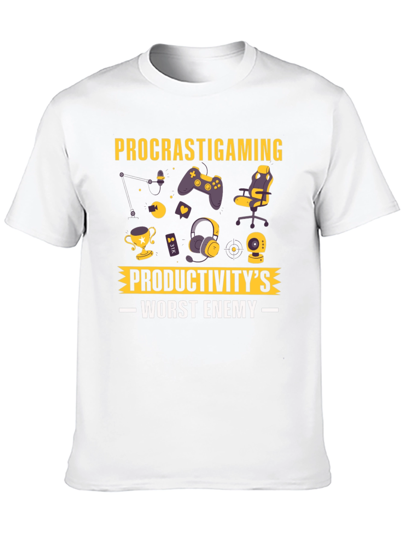 Procrastigaming T-Shirt: Productivitys Worst Enemy!