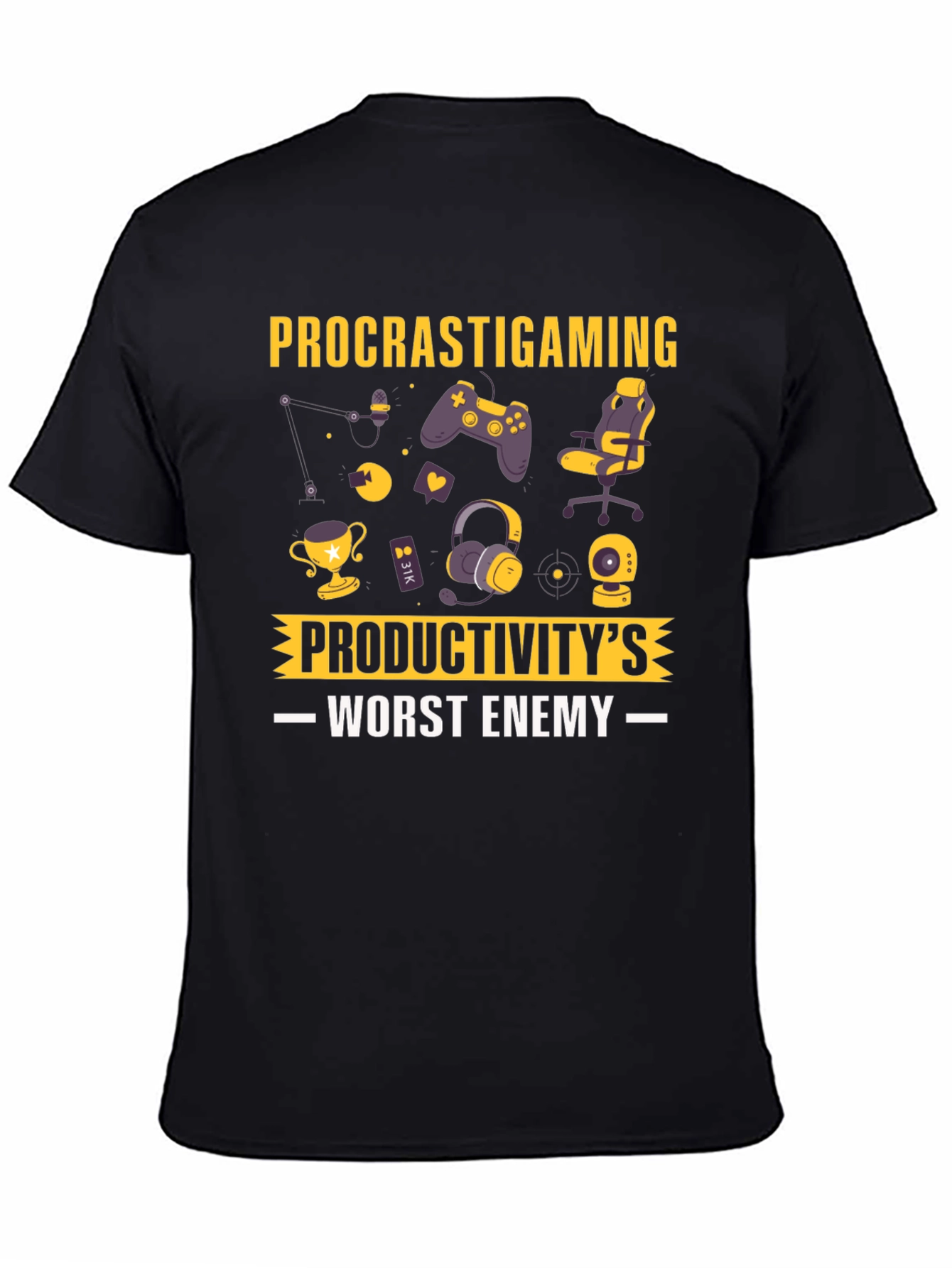 Procrastigaming T-Shirt: Productivitys Worst Enemy!