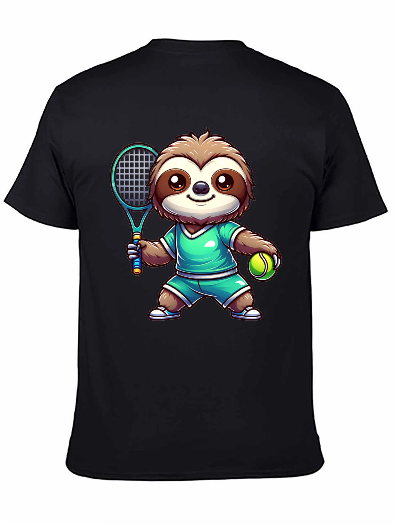 Sloth Tennis Player T-Shirt