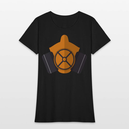 Orange nuclear gas mask with filter