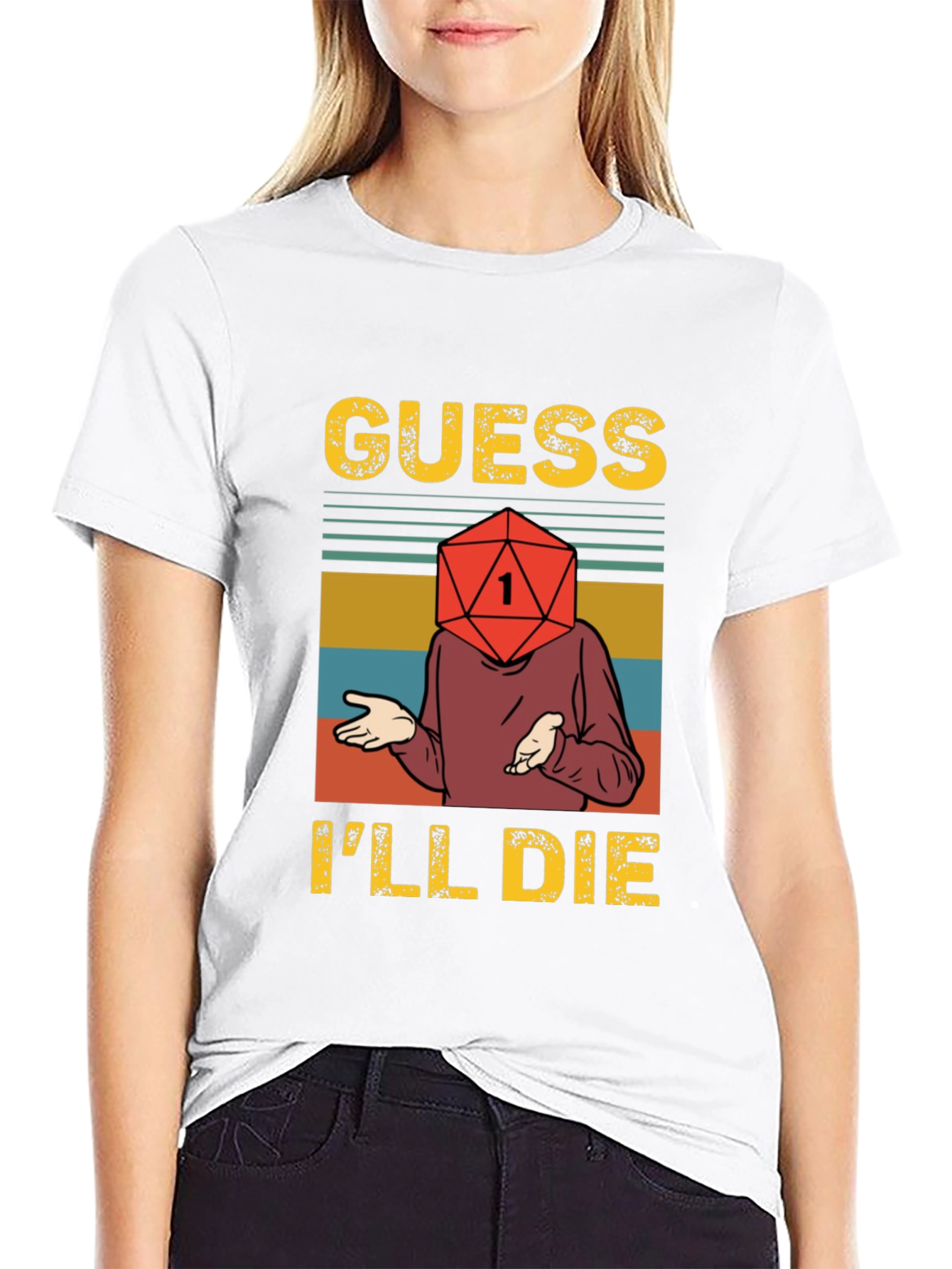 Guess Ill Die D20 RPG T-Shirt