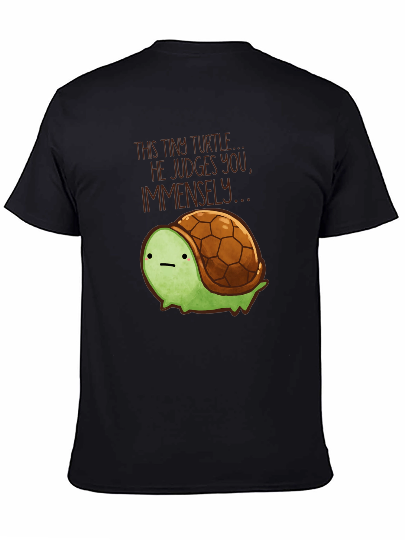 Tiny Turtle Judges You T-Shirt Funny Graphic Tee