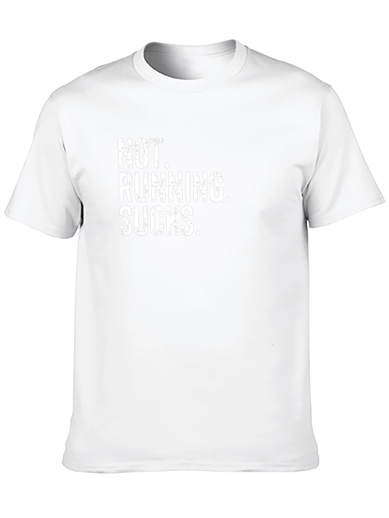 Not Running Sucks Graphic Tee - Black Cotton
