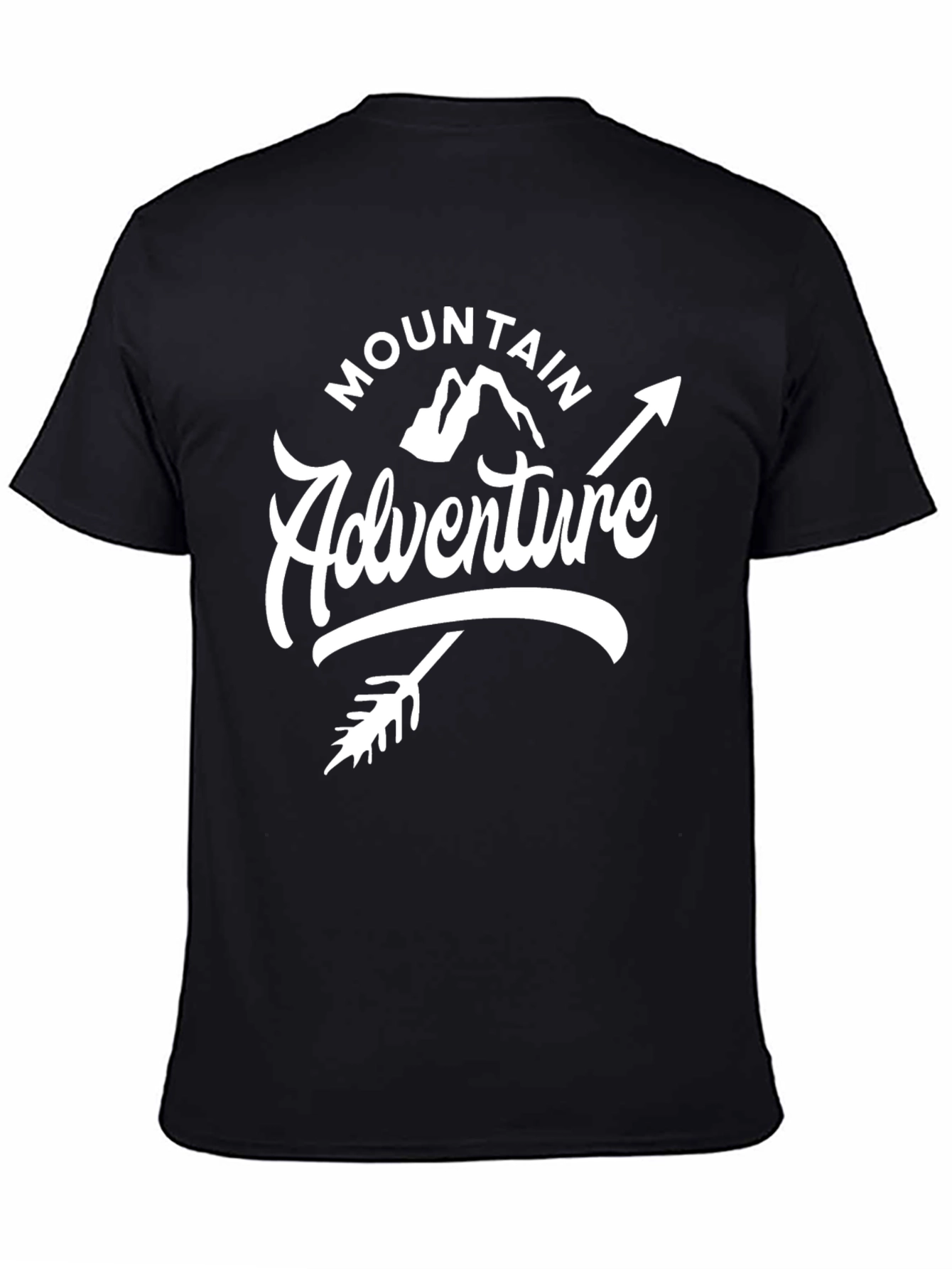 Mountain Adventure Black Graphic Tee