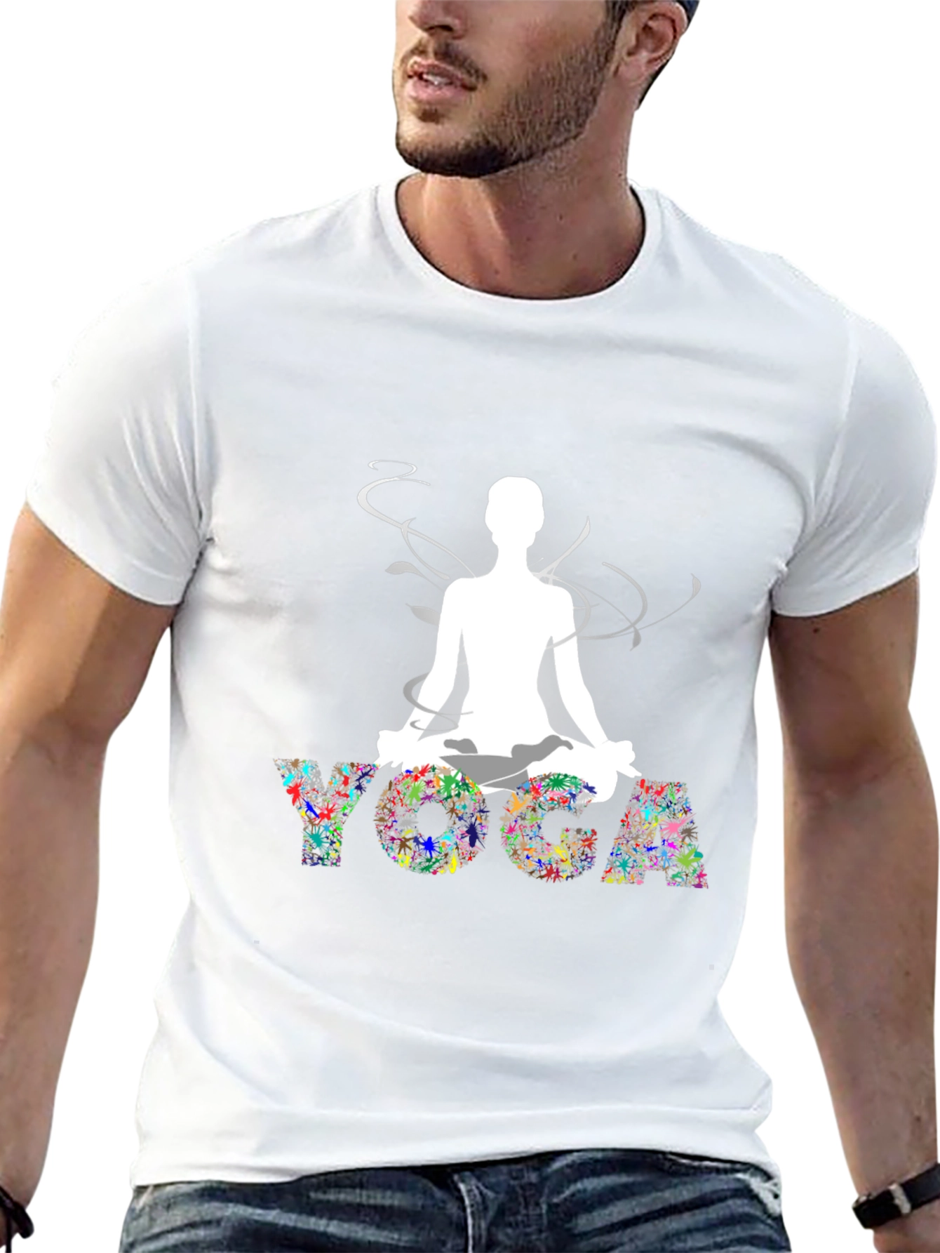 Yoga Graphic Black T-Shirt