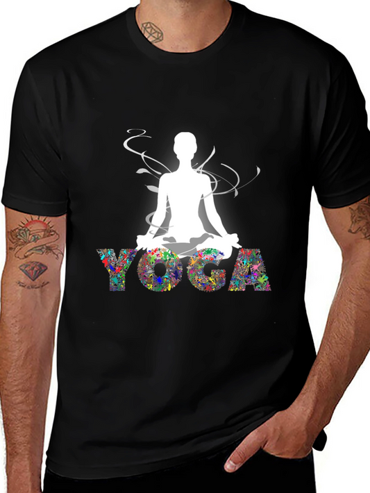 Yoga Graphic Black T-Shirt