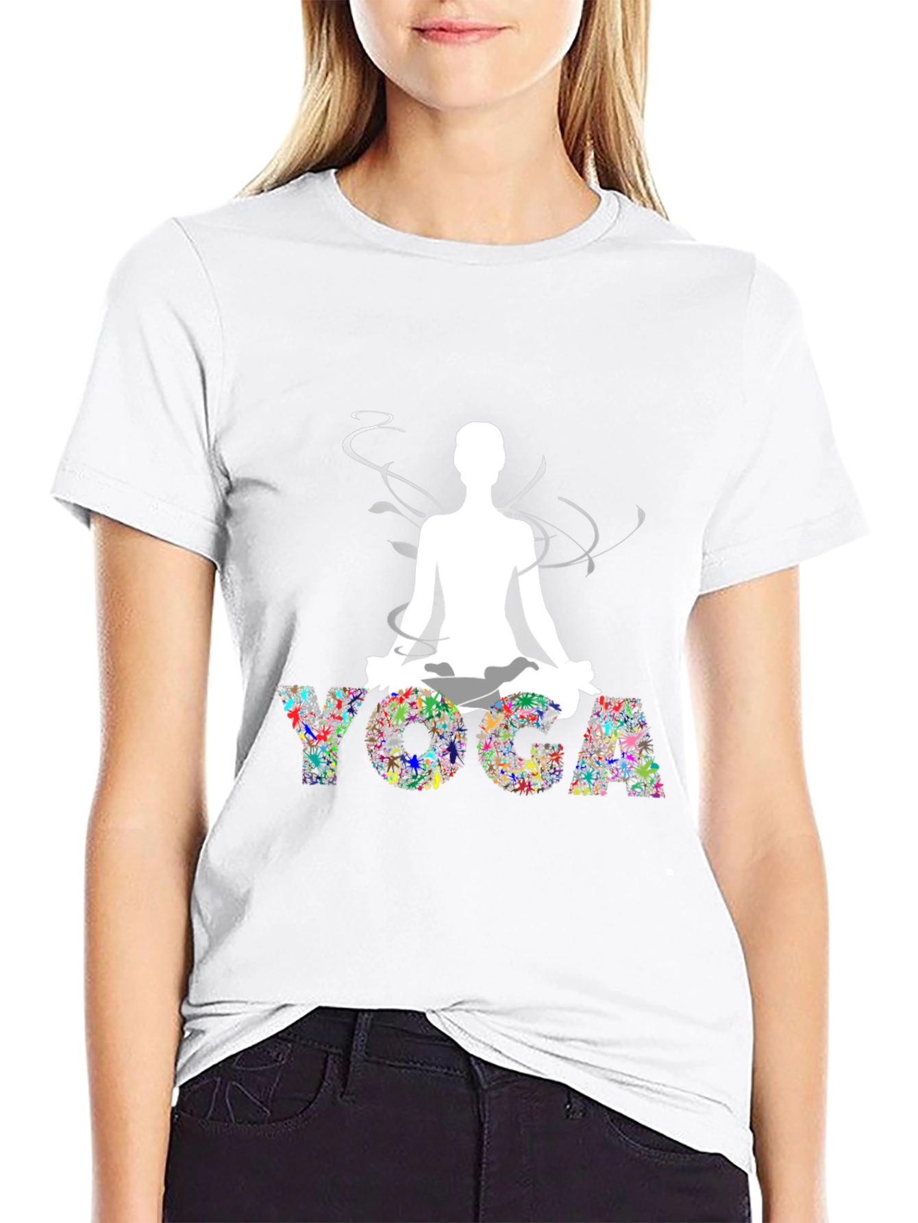 Yoga Graphic Black T-Shirt