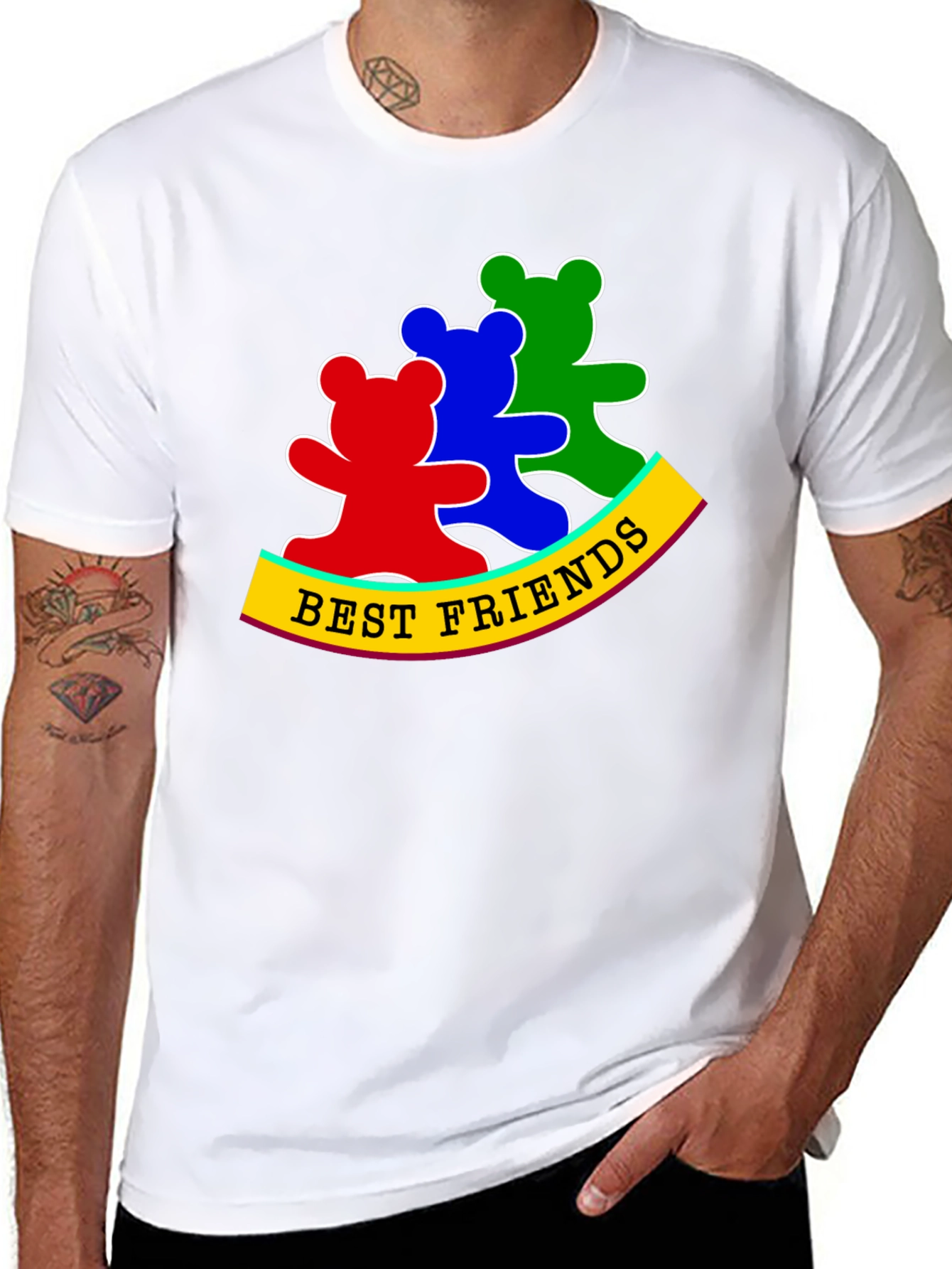 Best Friends Bear T-Shirt - Cute Graphic Tee