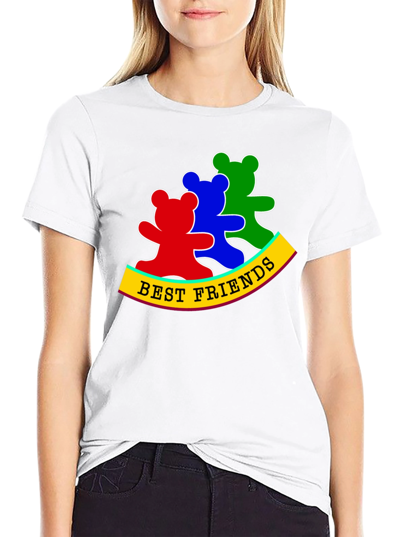 Best Friends Bear T-Shirt - Cute Graphic Tee