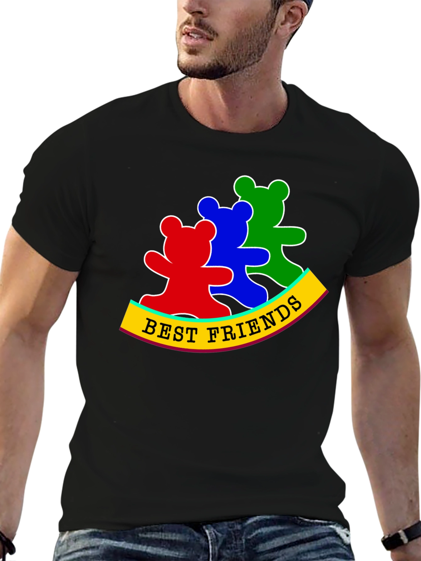 Best Friends Bear T-Shirt - Cute Graphic Tee