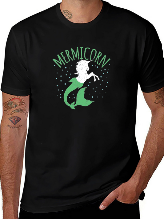 Mermicorn Graphic Tee - Fantasy Creature Shirt