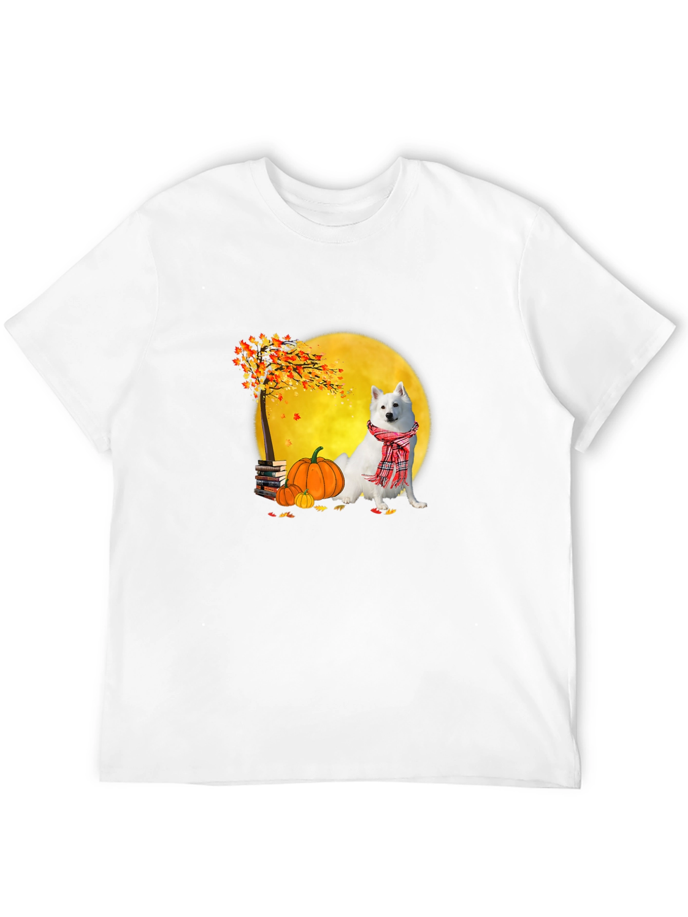 Fall Dog Graphic Tee - Spooky Season Shirt