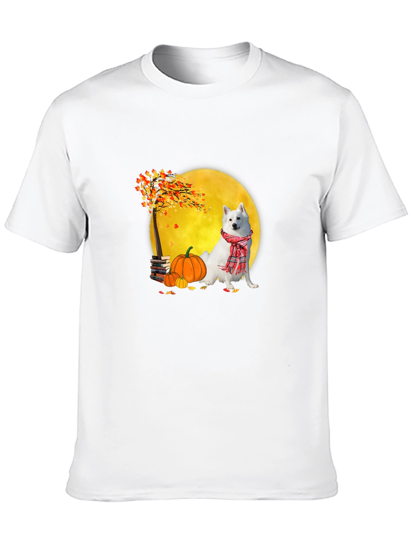Fall Dog Graphic Tee - Spooky Season Shirt