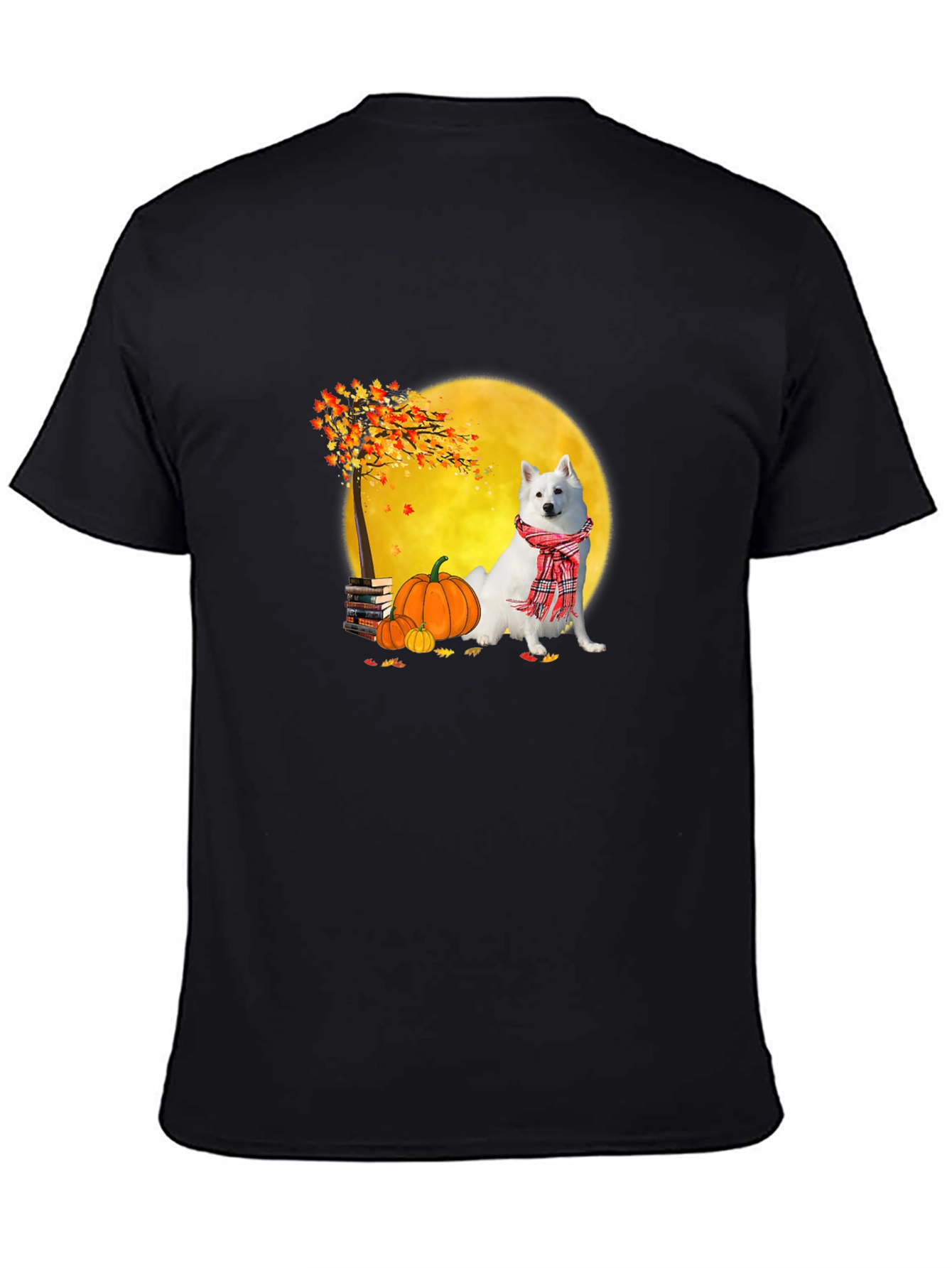 Fall Dog Graphic Tee - Spooky Season Shirt