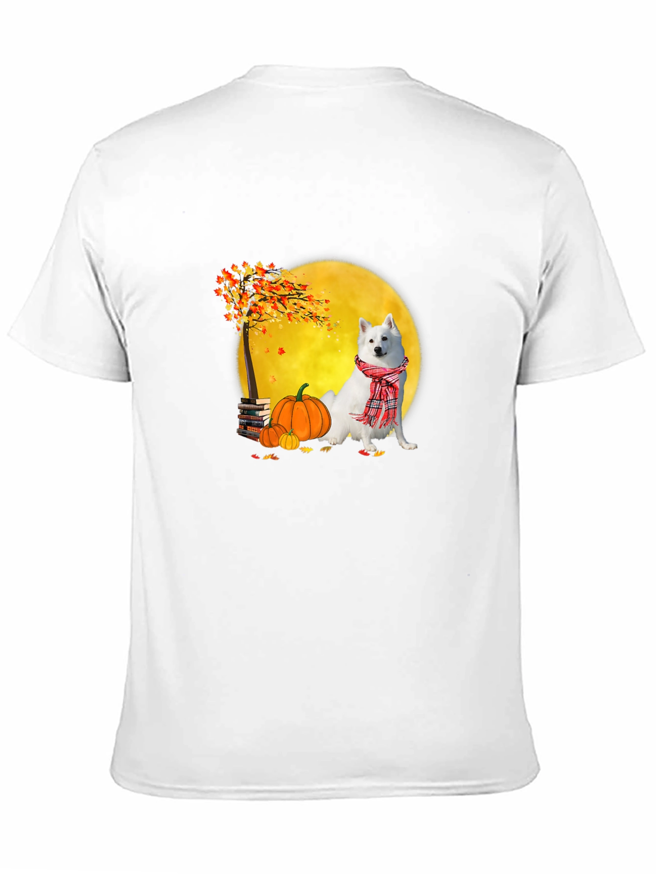 Fall Dog Graphic Tee - Spooky Season Shirt