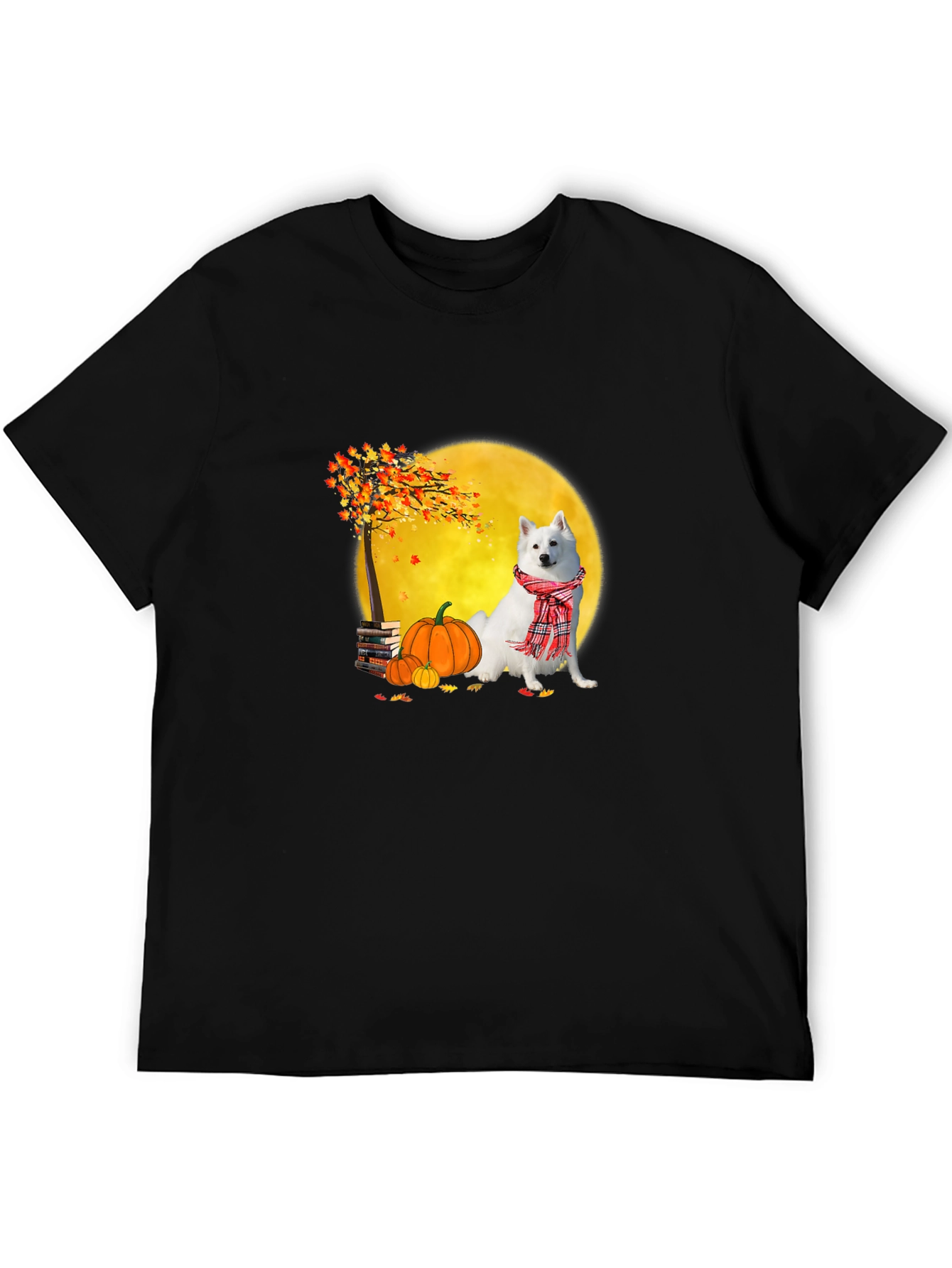 Fall Dog Graphic Tee - Spooky Season Shirt