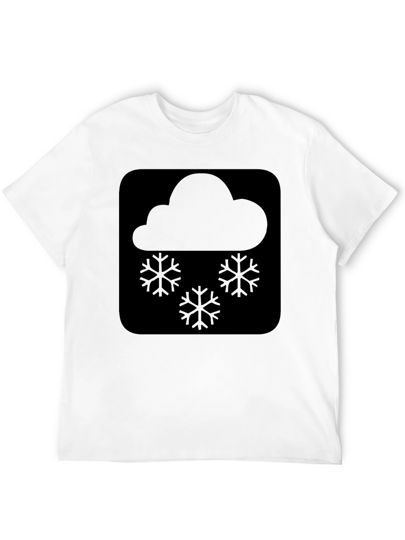 Snow Cloud Graphic Tee - Black Comfort Fit