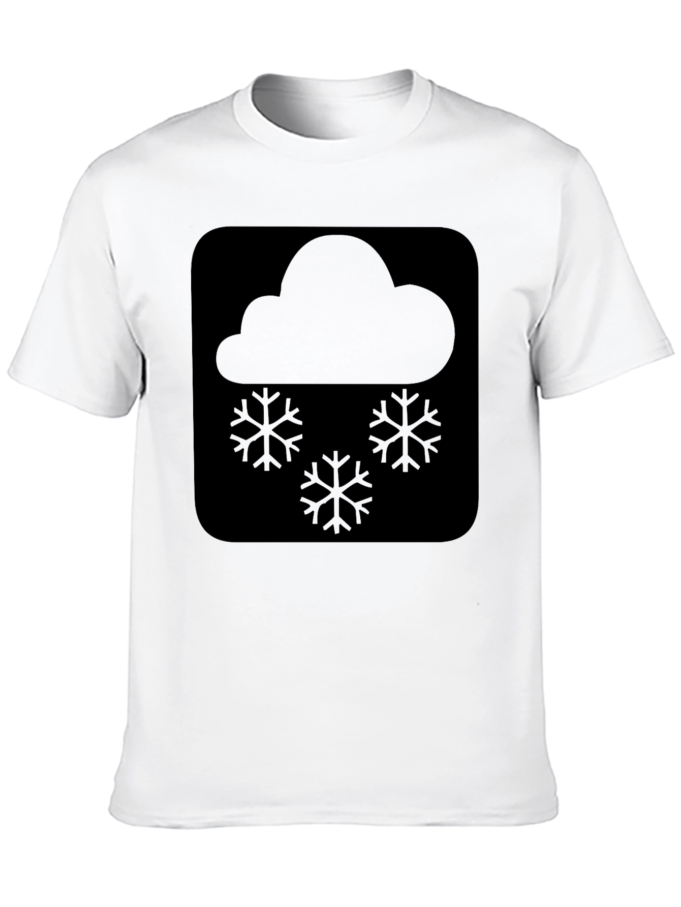 Snow Cloud Graphic Tee - Black Comfort Fit
