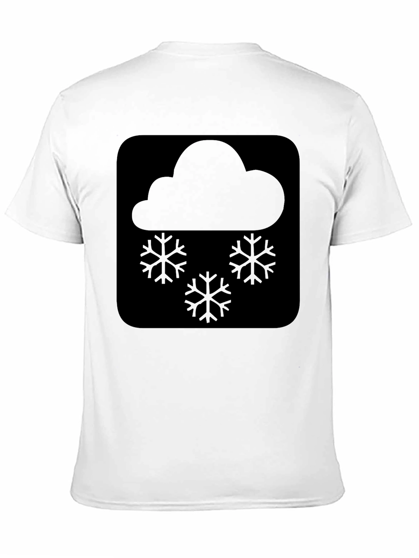 Snow Cloud Graphic Tee - Black Comfort Fit