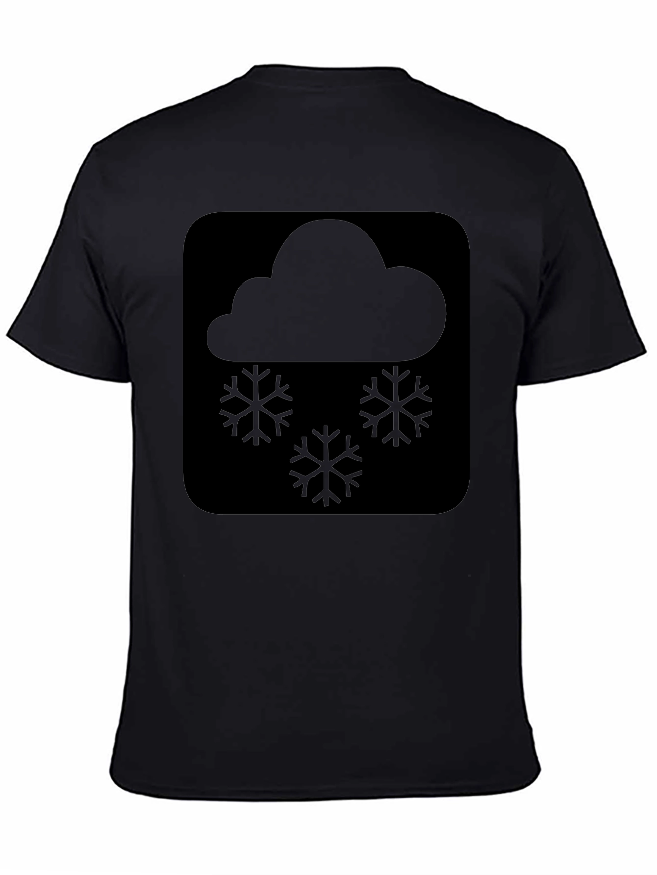 Snow Cloud Graphic Tee - Black Comfort Fit