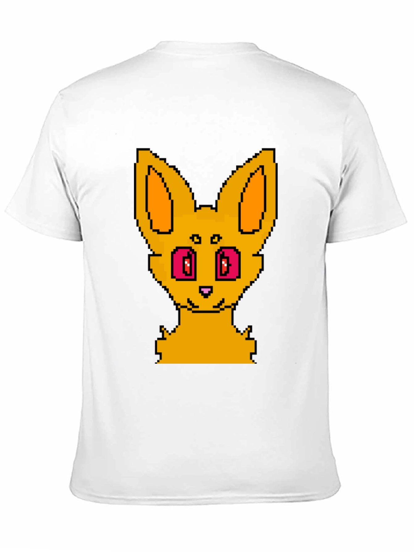 Pixel Art Fox Graphic Tee - Unisex Black T-Shirt