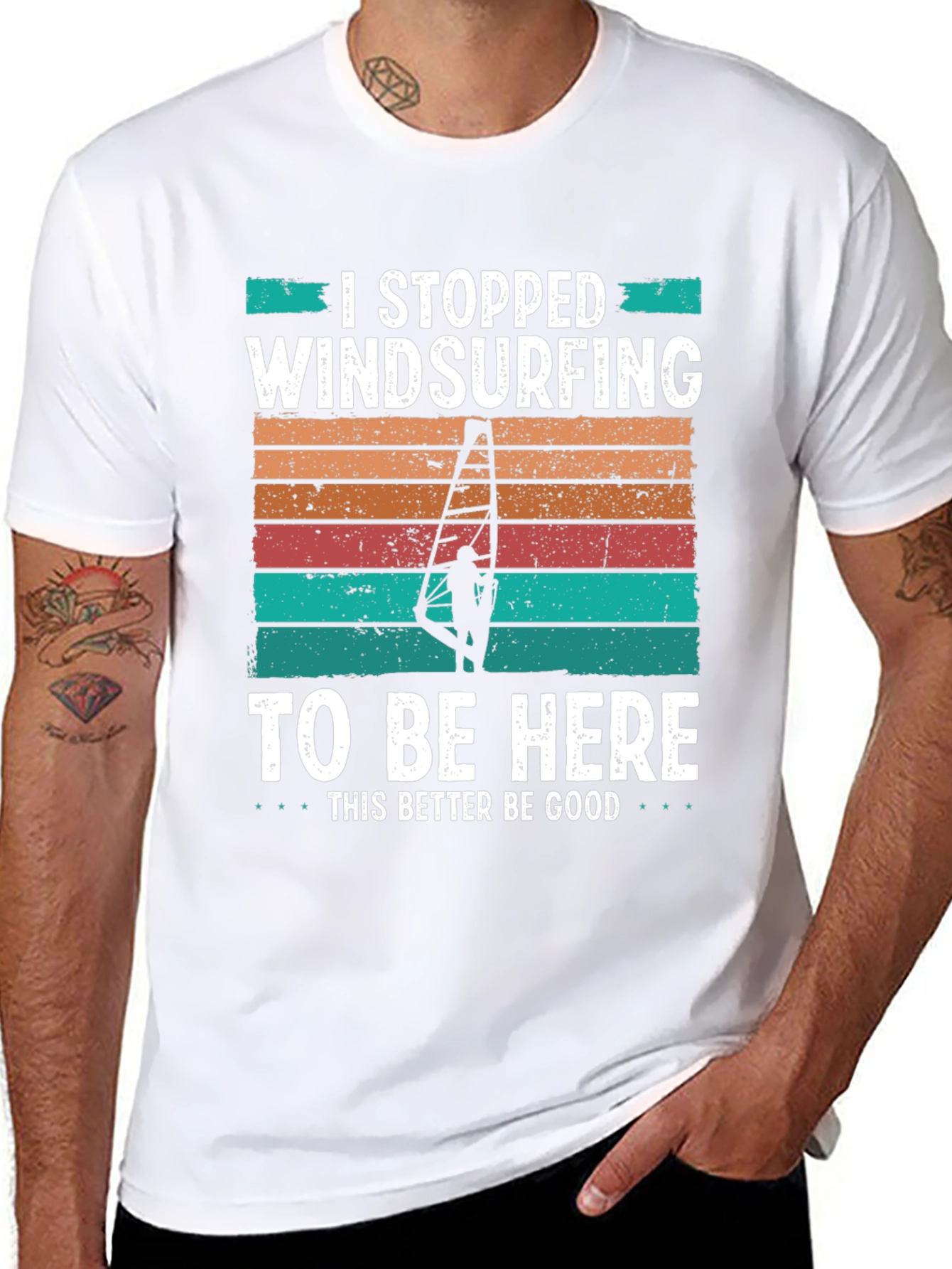 Windsurfing Humor T-Shirt I Stopped Windsurfing...