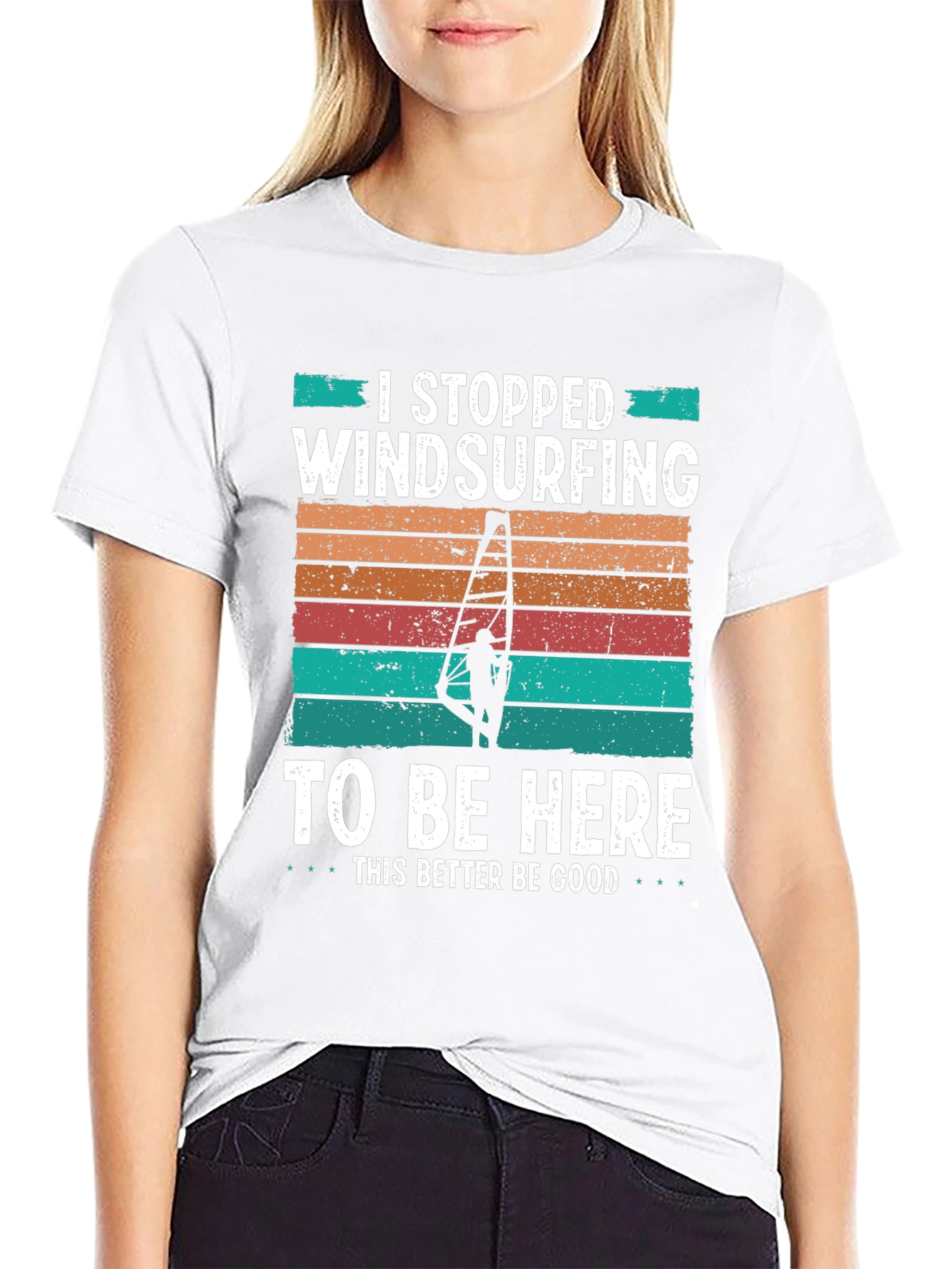 Windsurfing Humor T-Shirt I Stopped Windsurfing...
