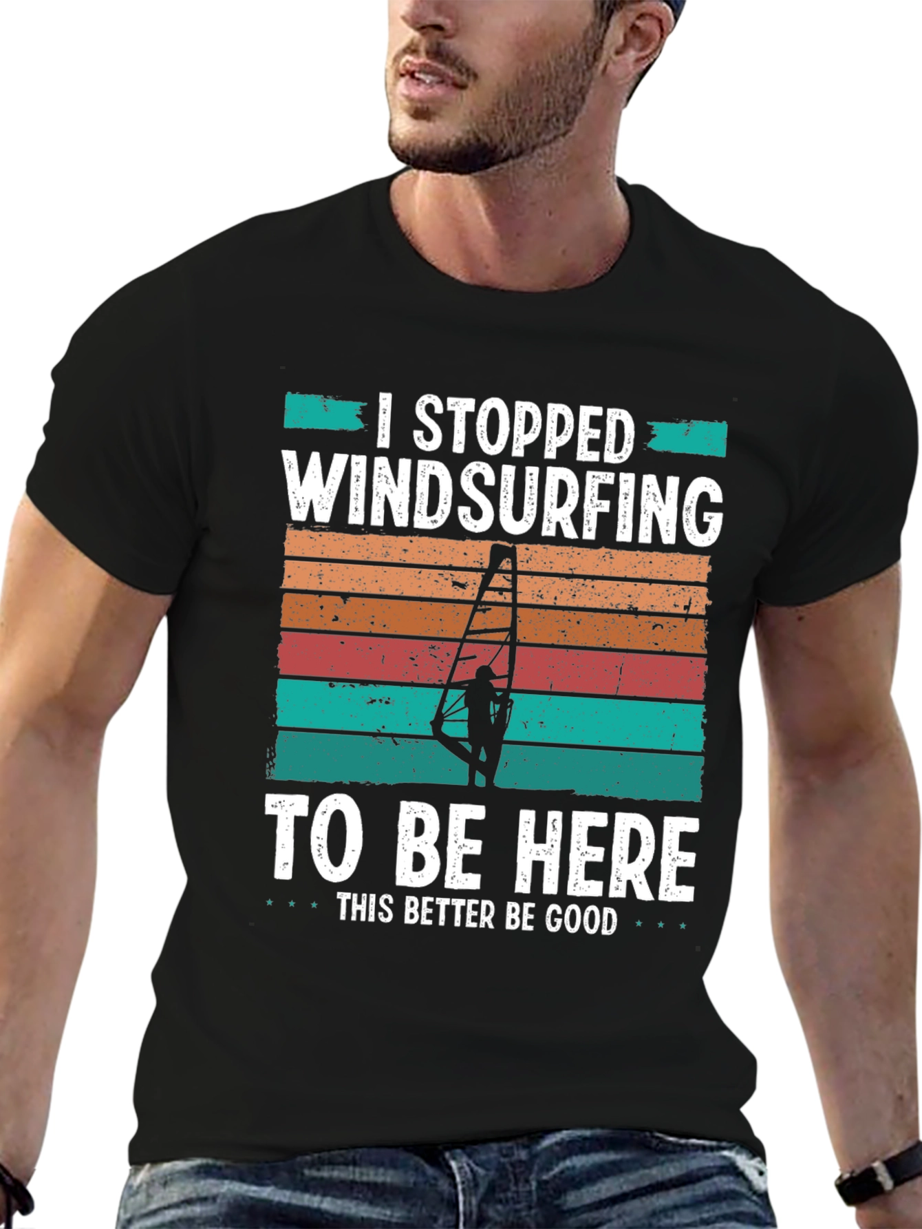 Windsurfing Humor T-Shirt I Stopped Windsurfing...