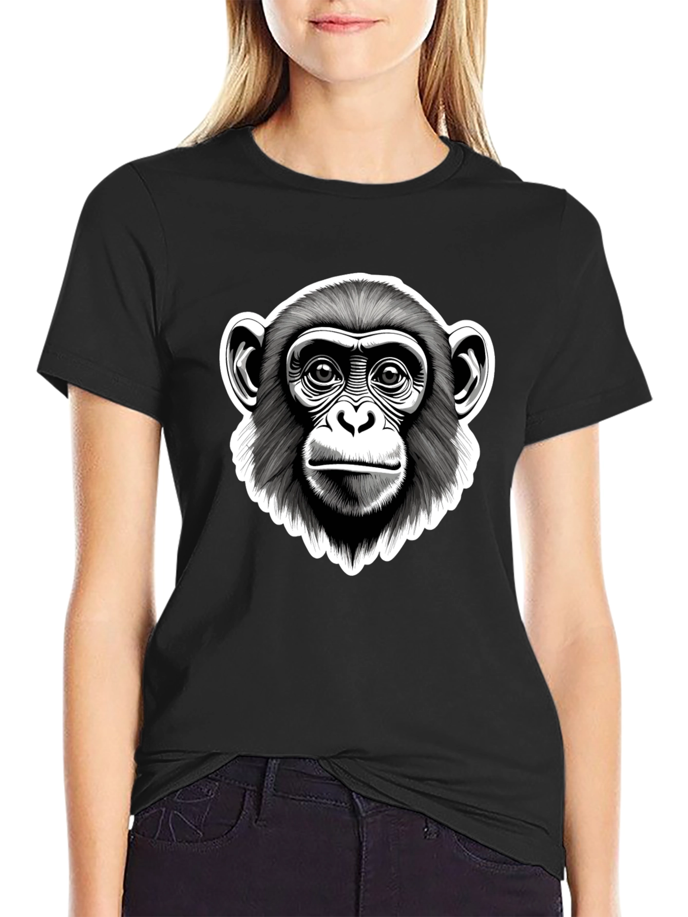 Chimpanzee Graphic Tee - Cool Ape T-Shirt