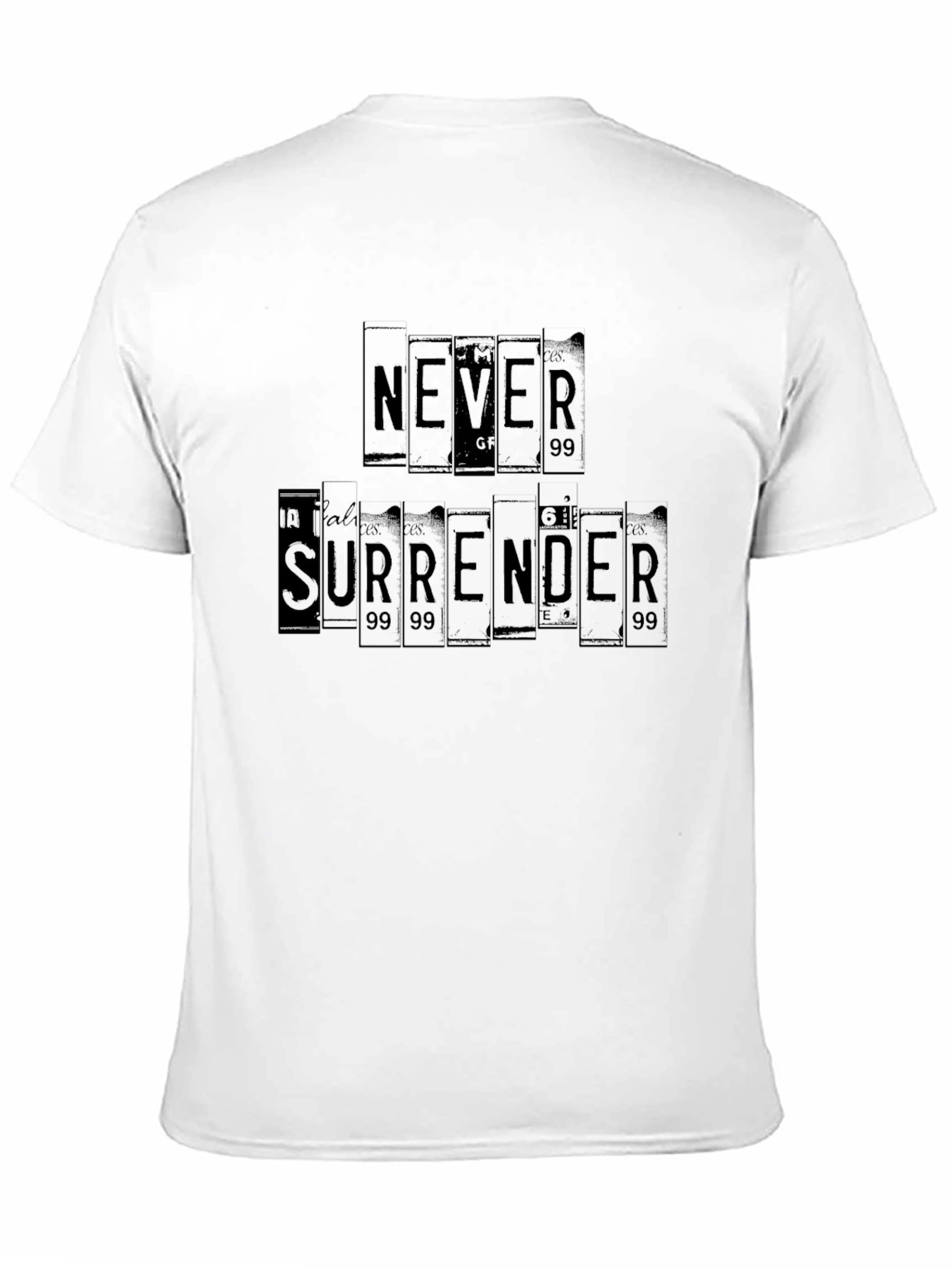 Never Surrender Graphic Tee - Black