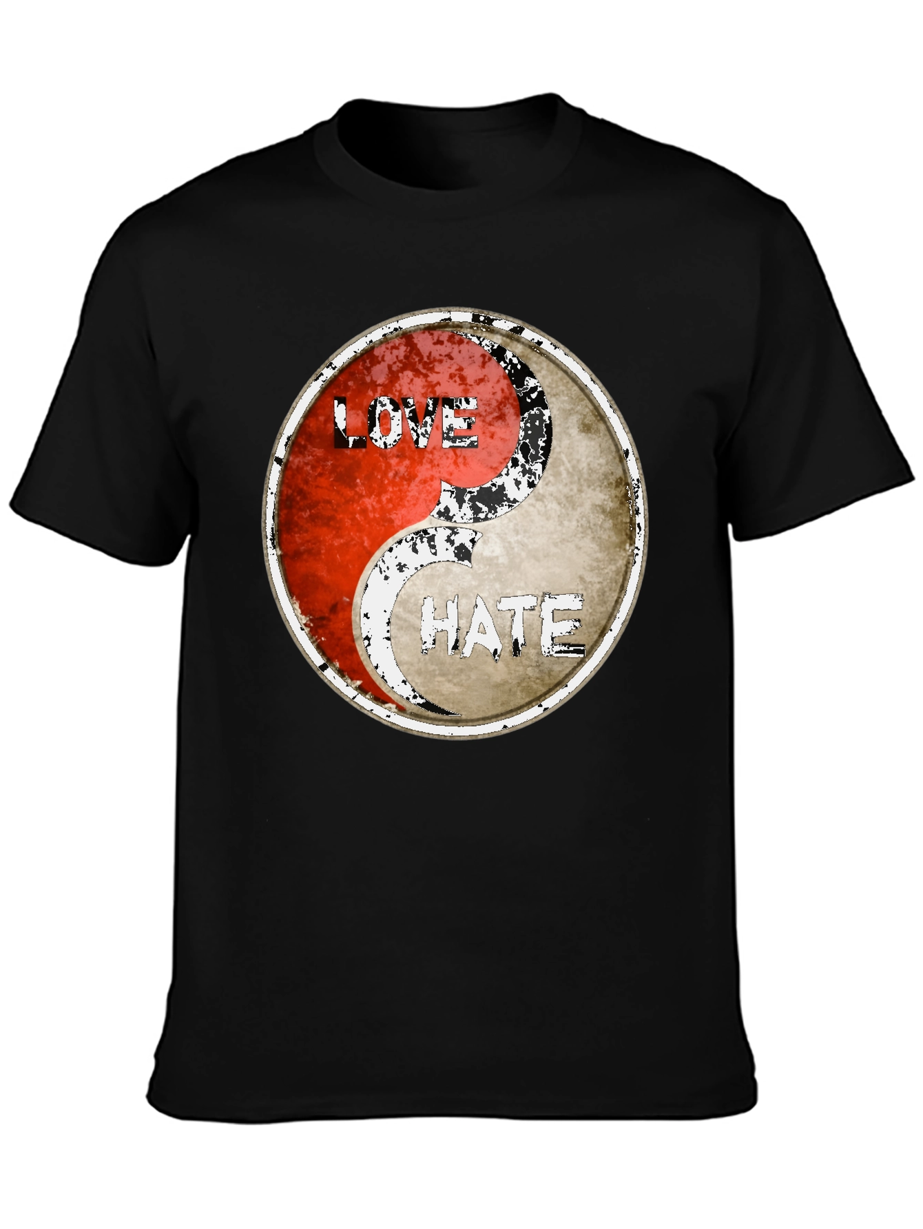 Yin Yang Love Hate Graphic Tee