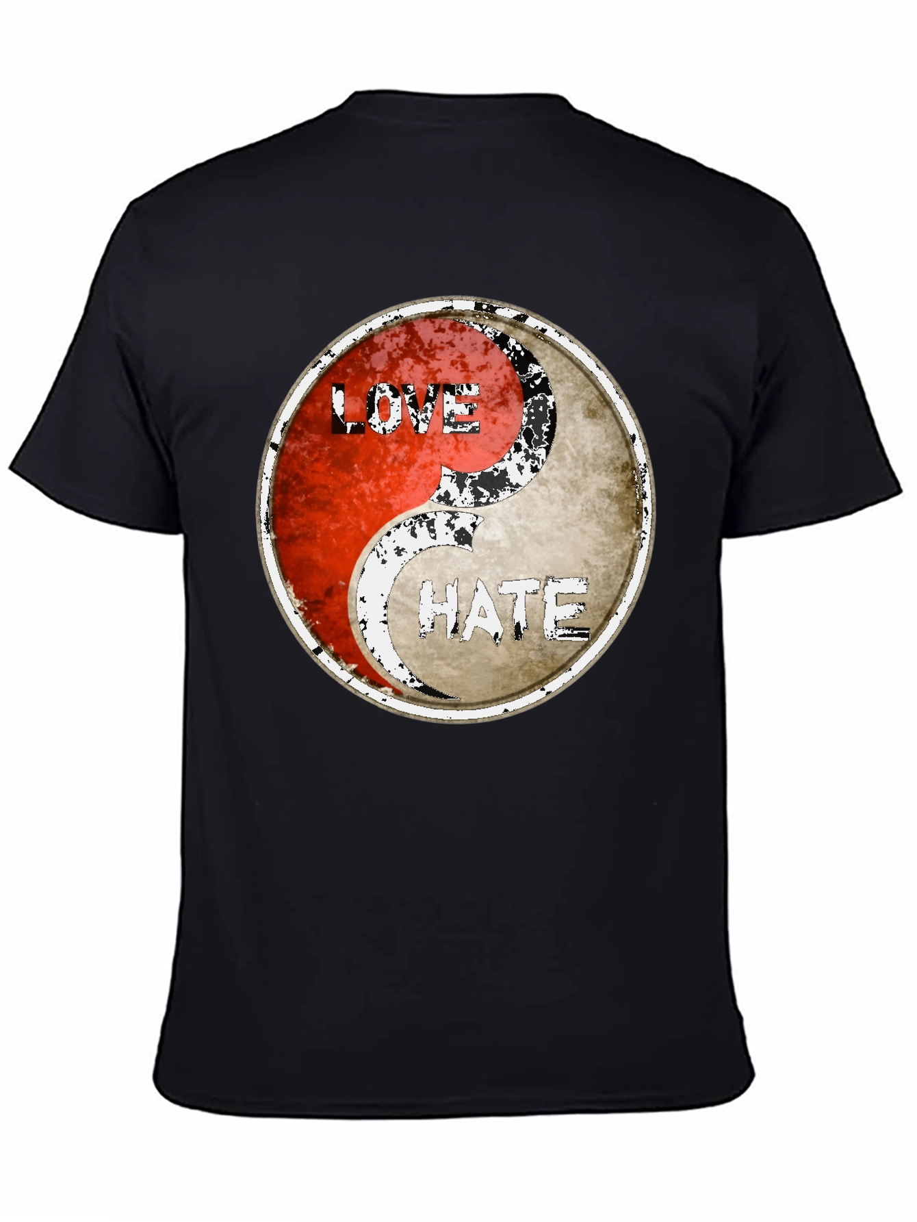 Yin Yang Love Hate Graphic Tee