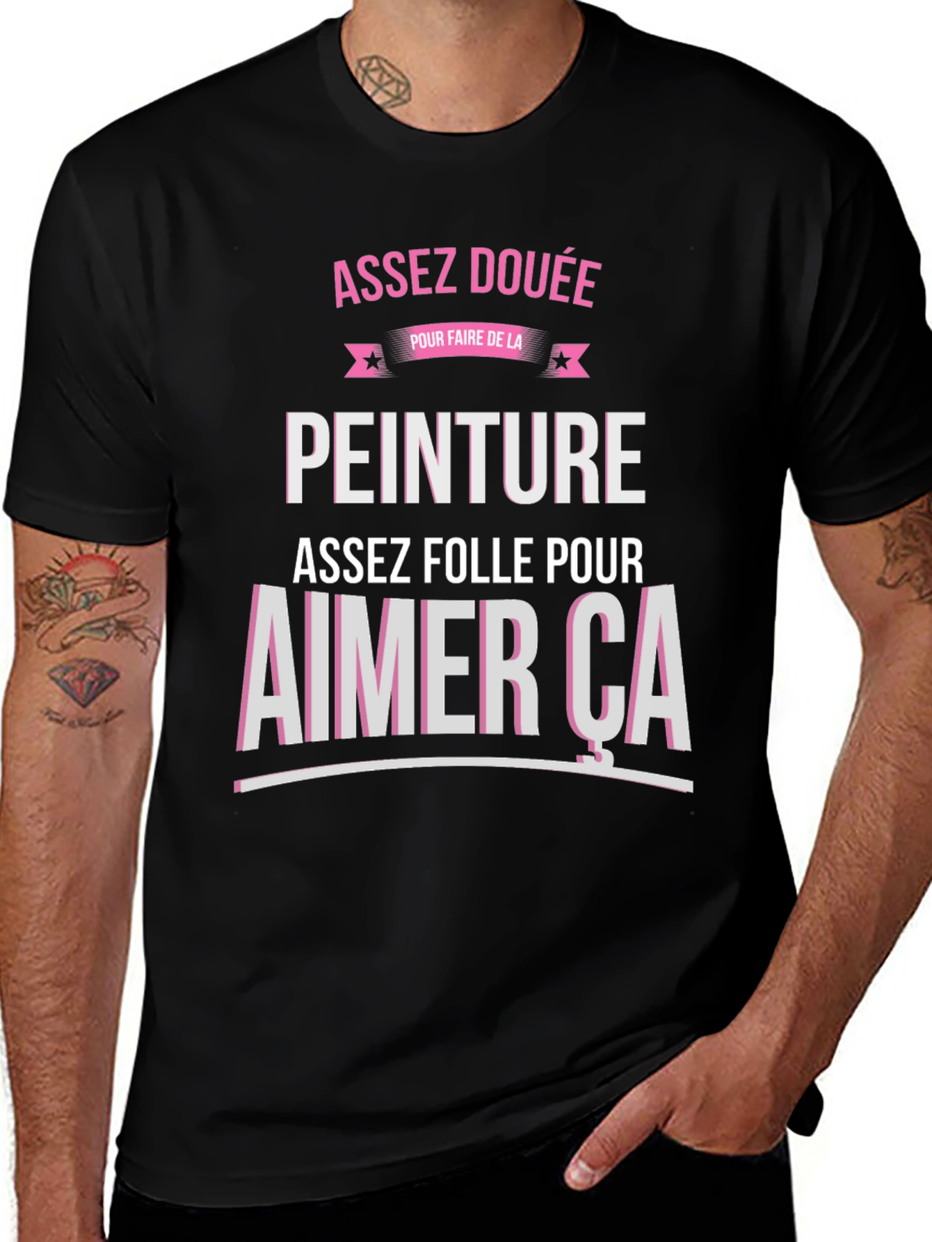 Funny French Painting T-Shirt - Assez Douée