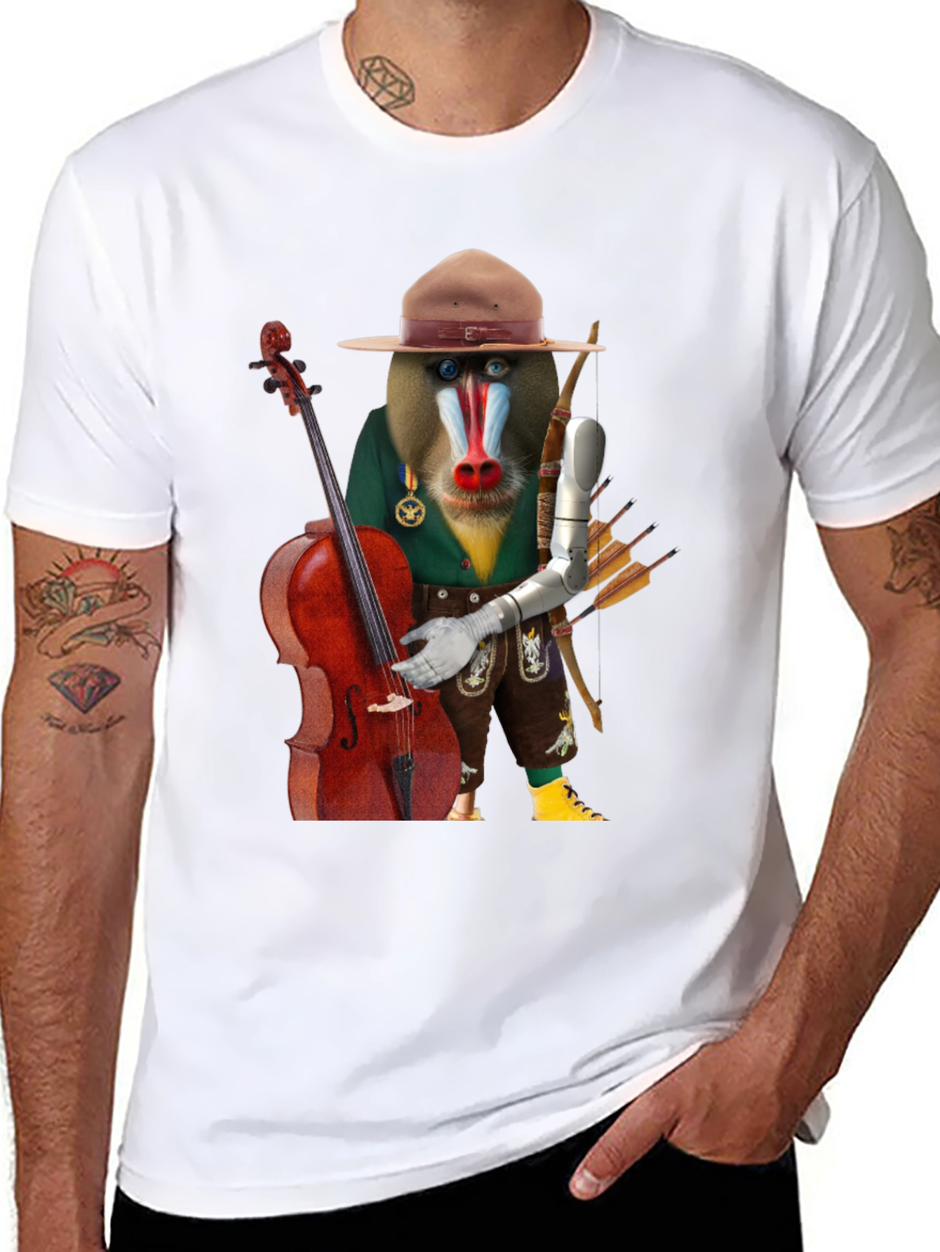 Mandrill Musician T-Shirt