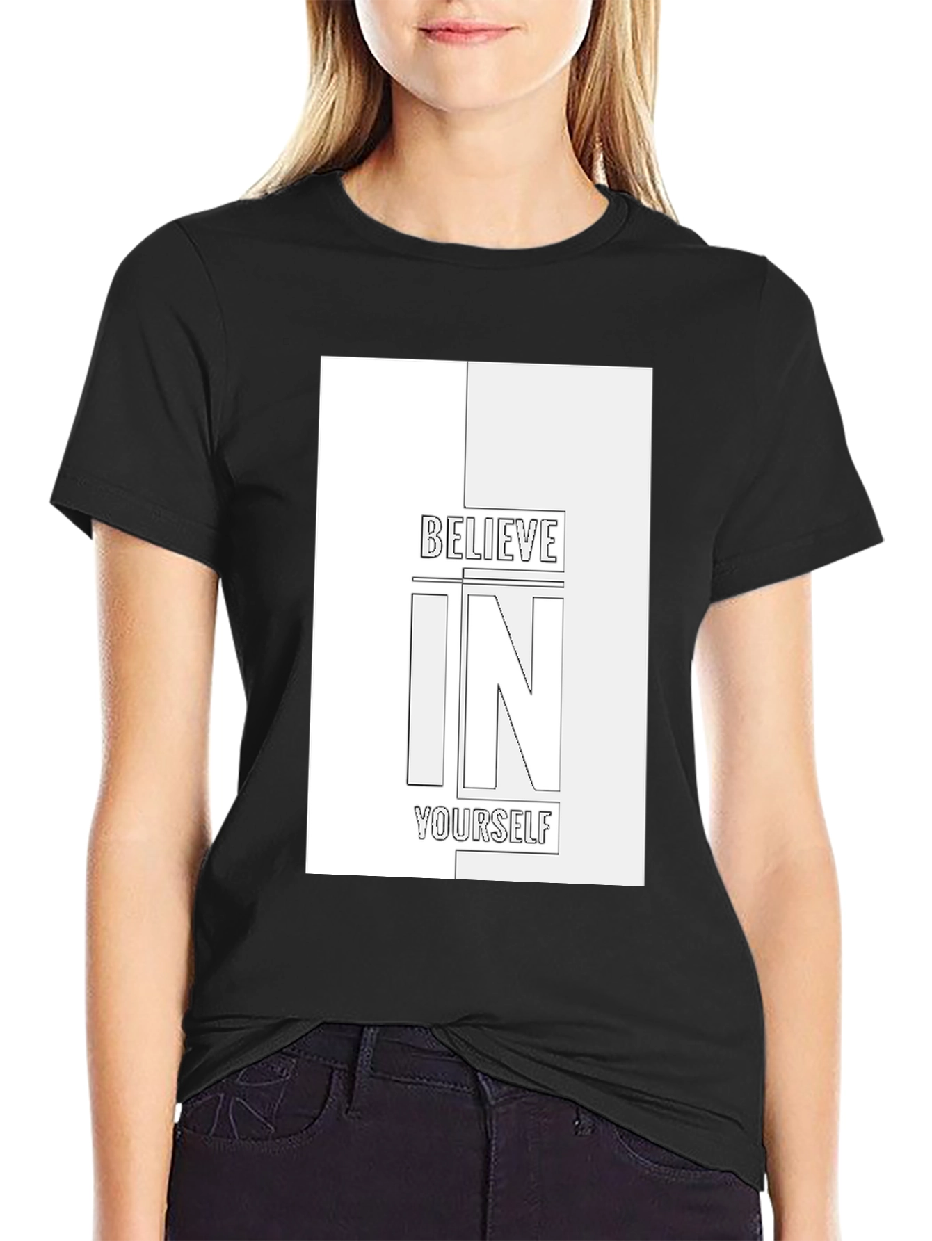 Believe In Yourself T-Shirt - Black