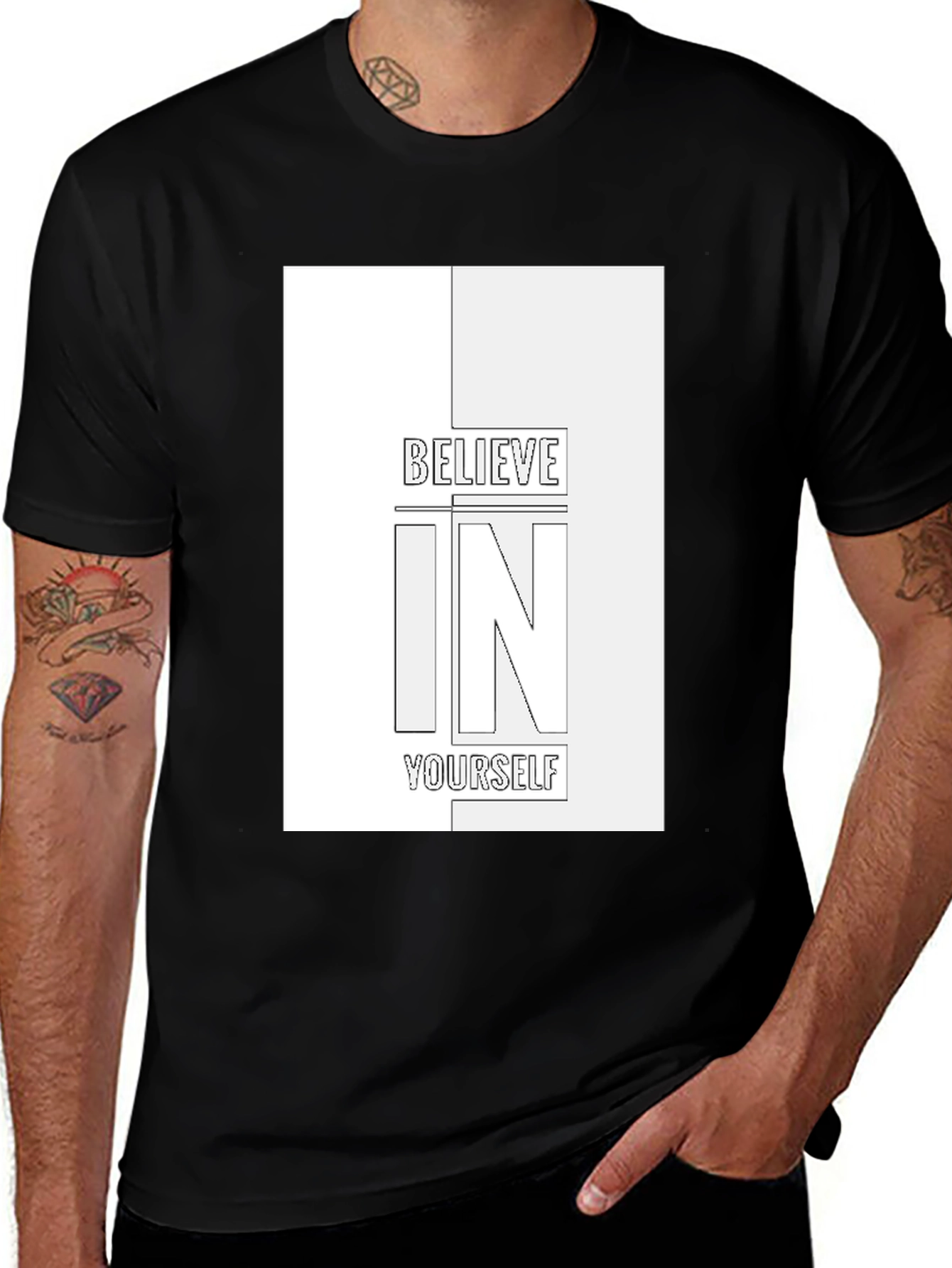 Believe In Yourself T-Shirt - Black