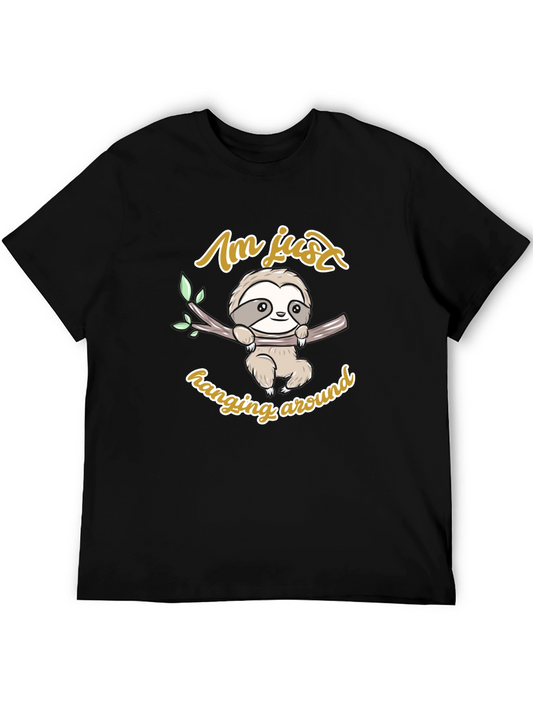 Cute Sloth Hanging Around Graphic T-Shirt