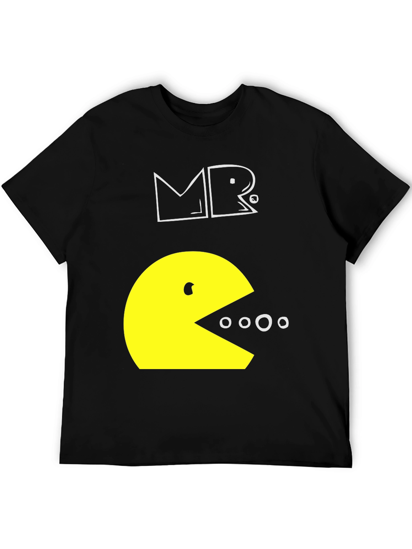 Pac-Man Inspired Graphic T-Shirt - Black