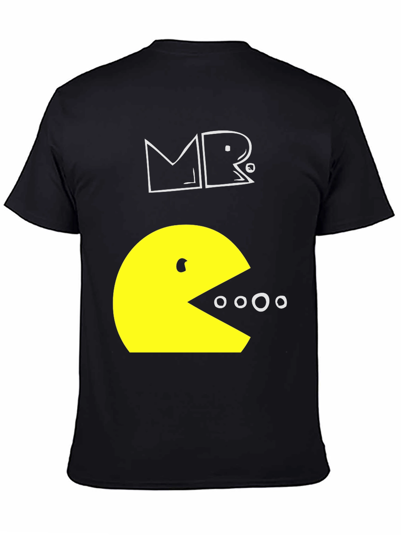 Pac-Man Inspired Graphic T-Shirt - Black