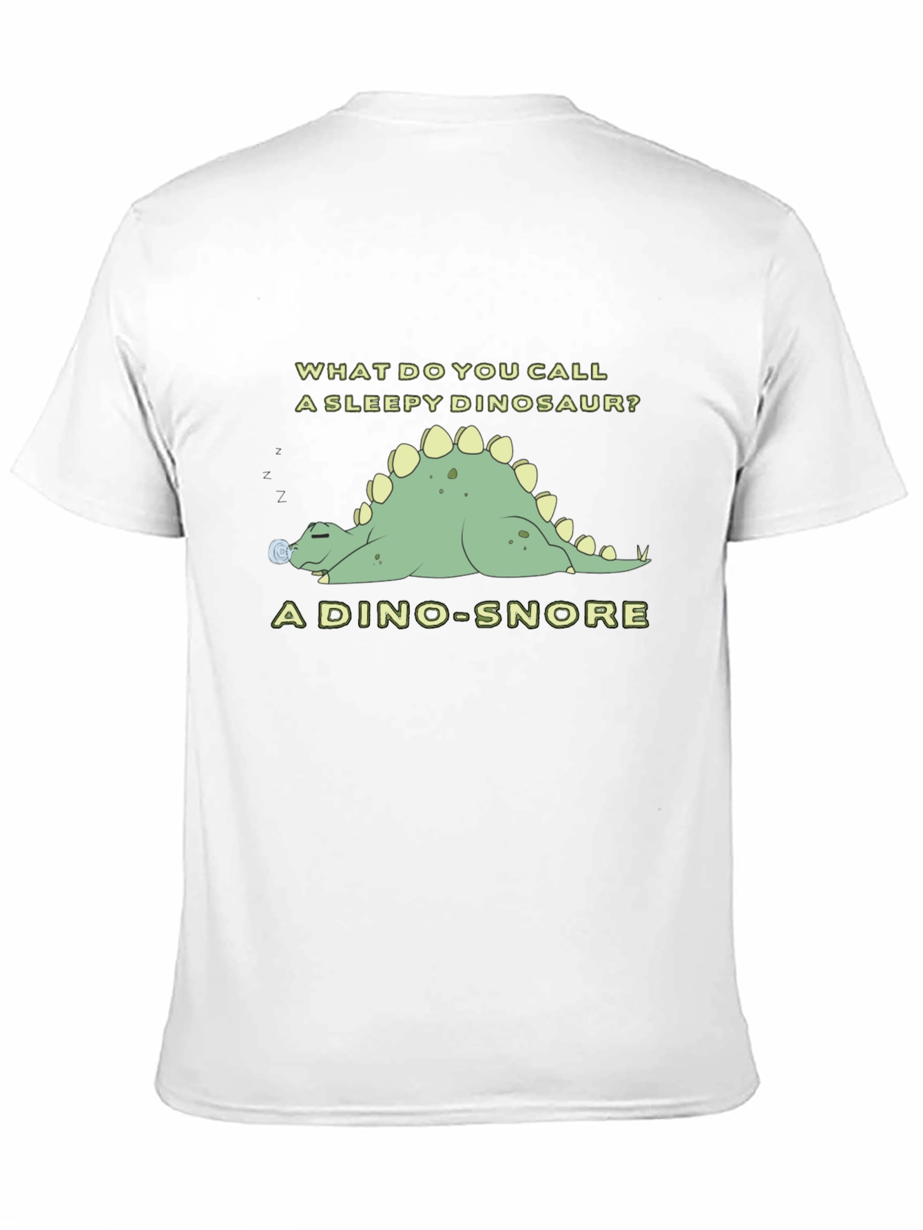 Dino-Snore T-Shirt - Sleepy Dinosaur Pun Tee