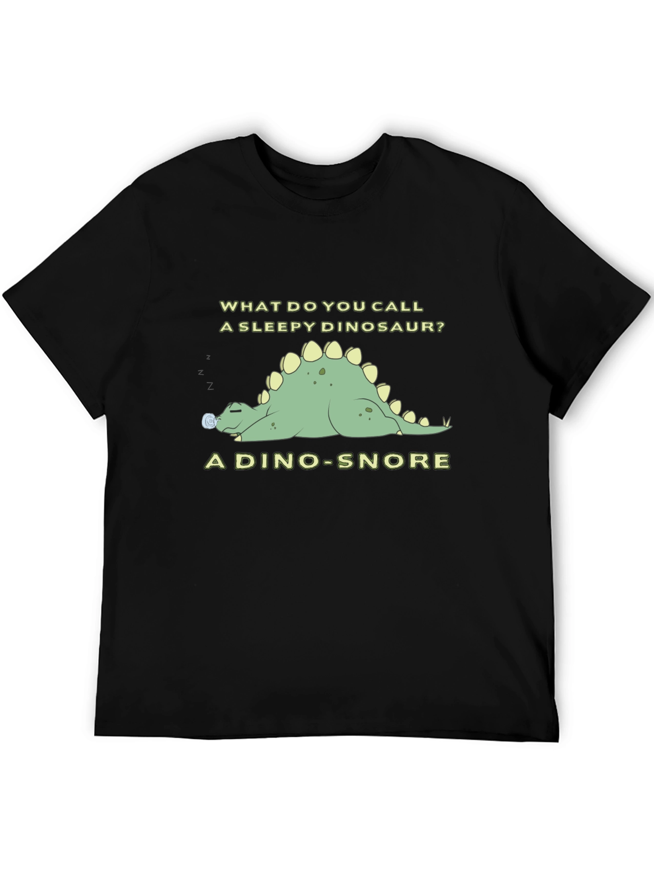 Dino-Snore T-Shirt - Sleepy Dinosaur Pun Tee