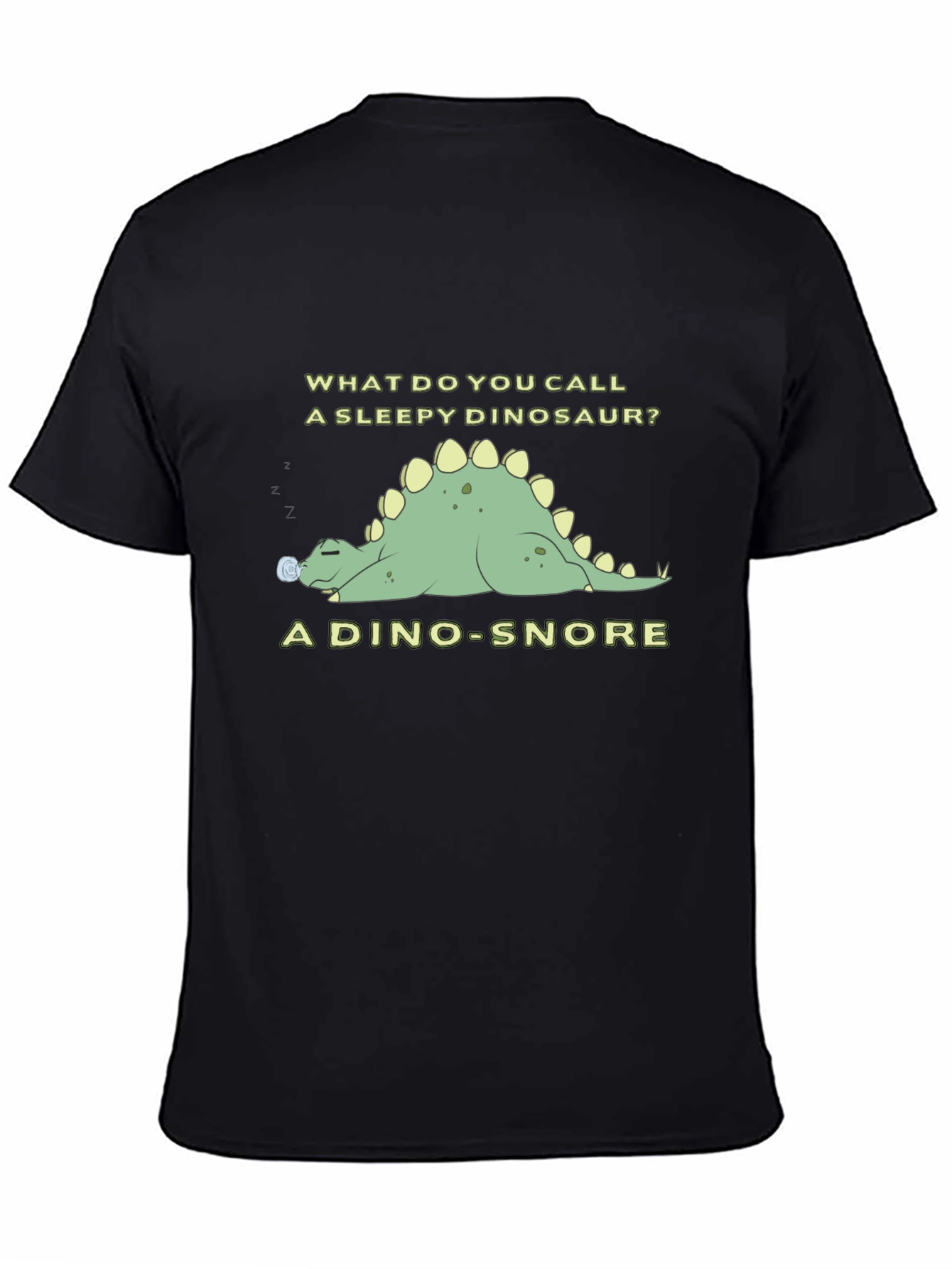 Dino-Snore T-Shirt - Sleepy Dinosaur Pun Tee