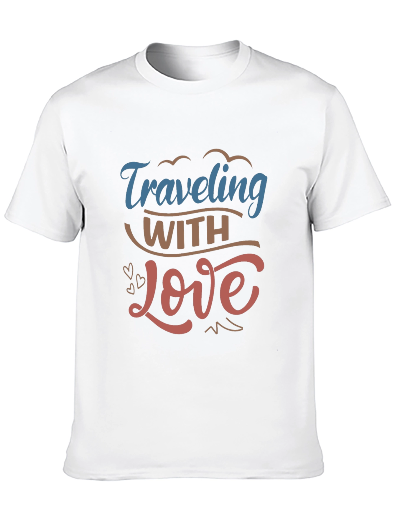 Traveling With Love T-Shirt - Soft Black Tee