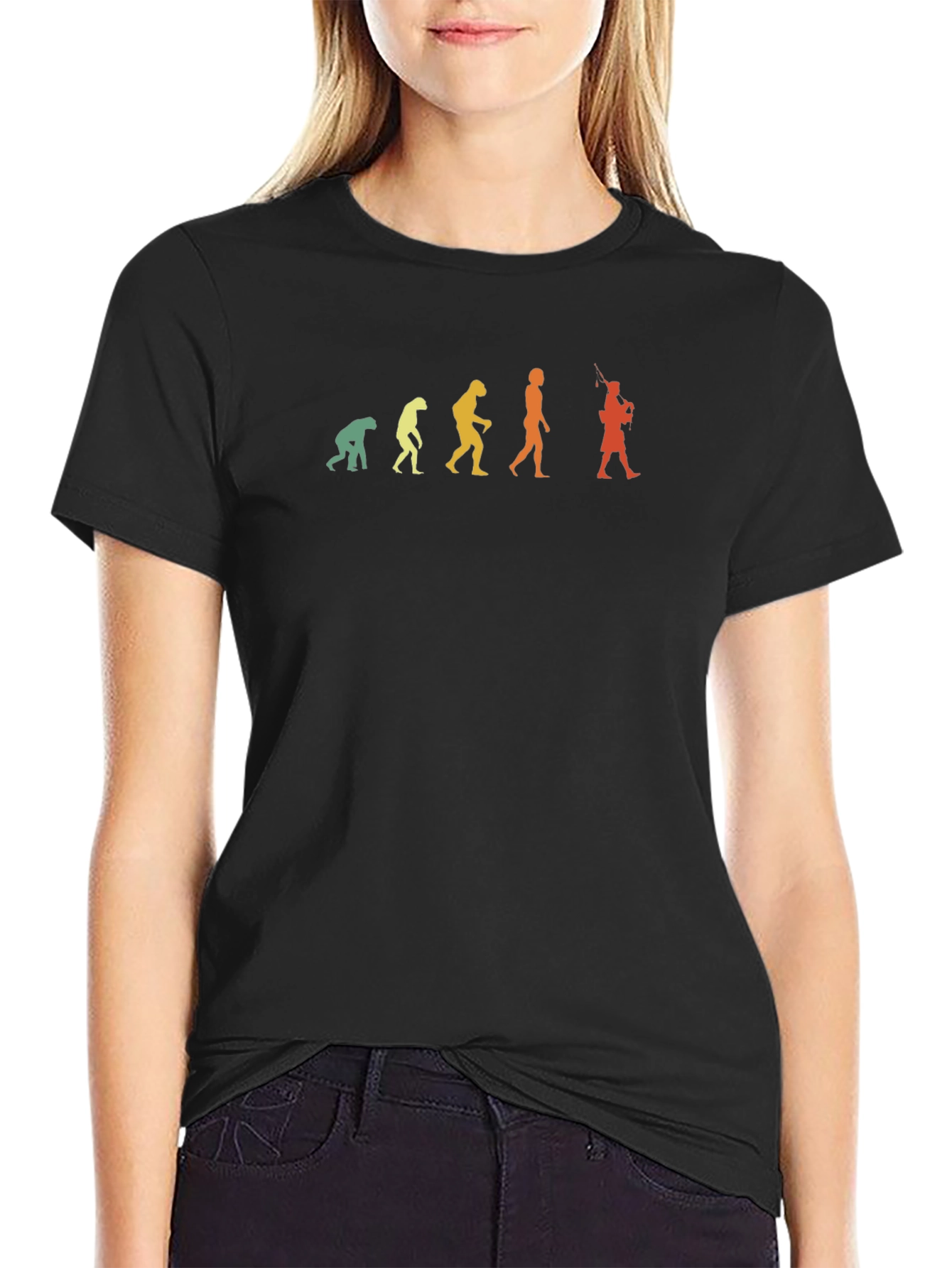 Evolution of the Piper T-Shirt - Bagpipe Player Tee