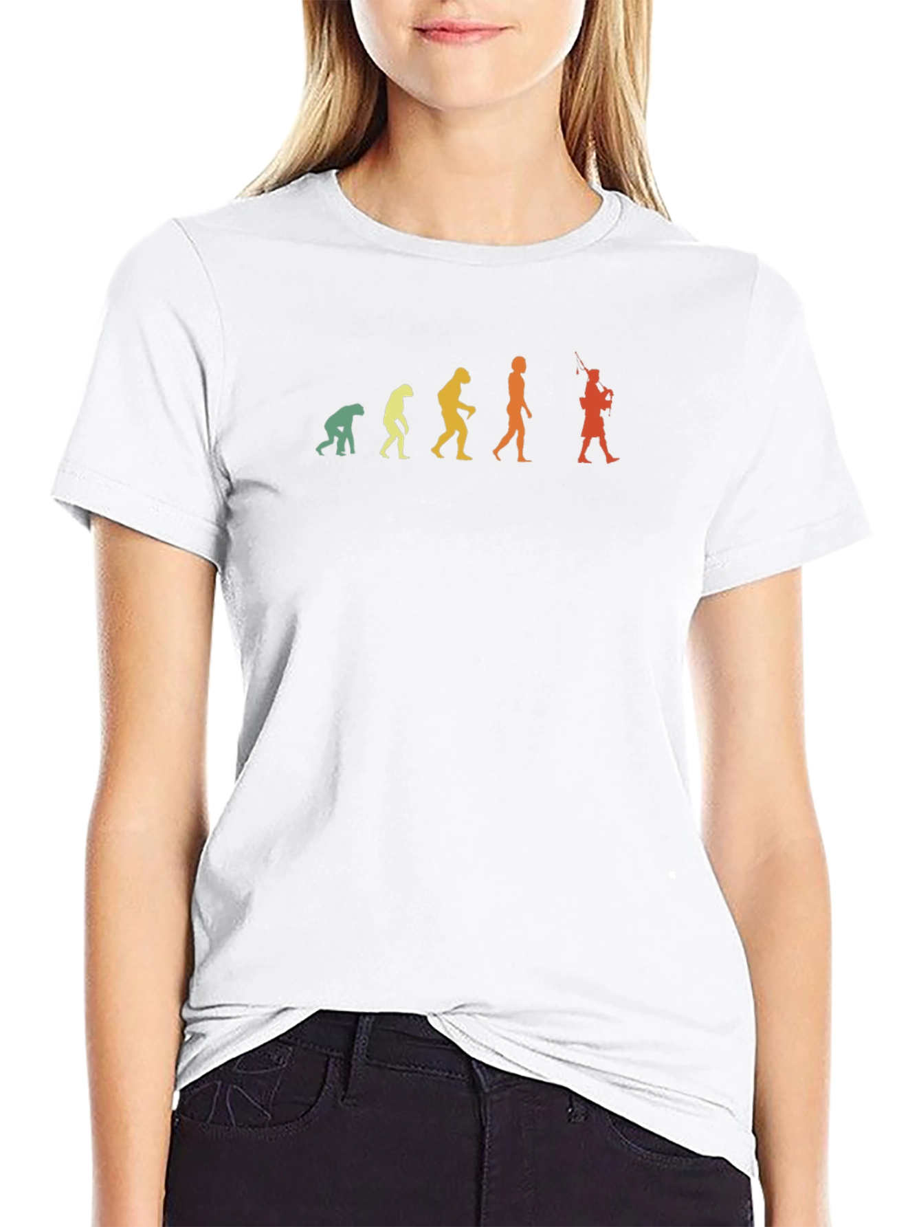 Evolution of the Piper T-Shirt - Bagpipe Player Tee