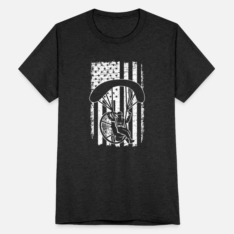 Paraglide Skydive America Flag Patriotic Paramotor