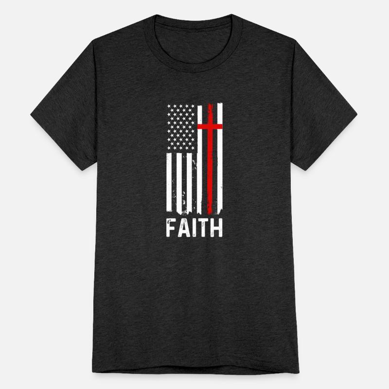 Patriotic Christian Faith Jesus USA Flag Cross