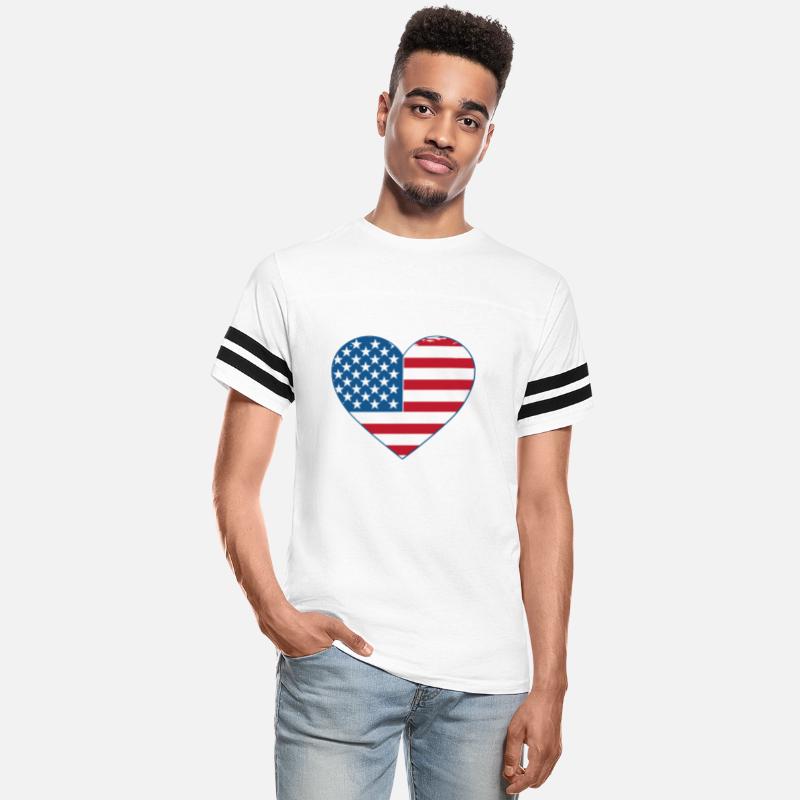 Patriotic Peace Heart, 4th July America Americana