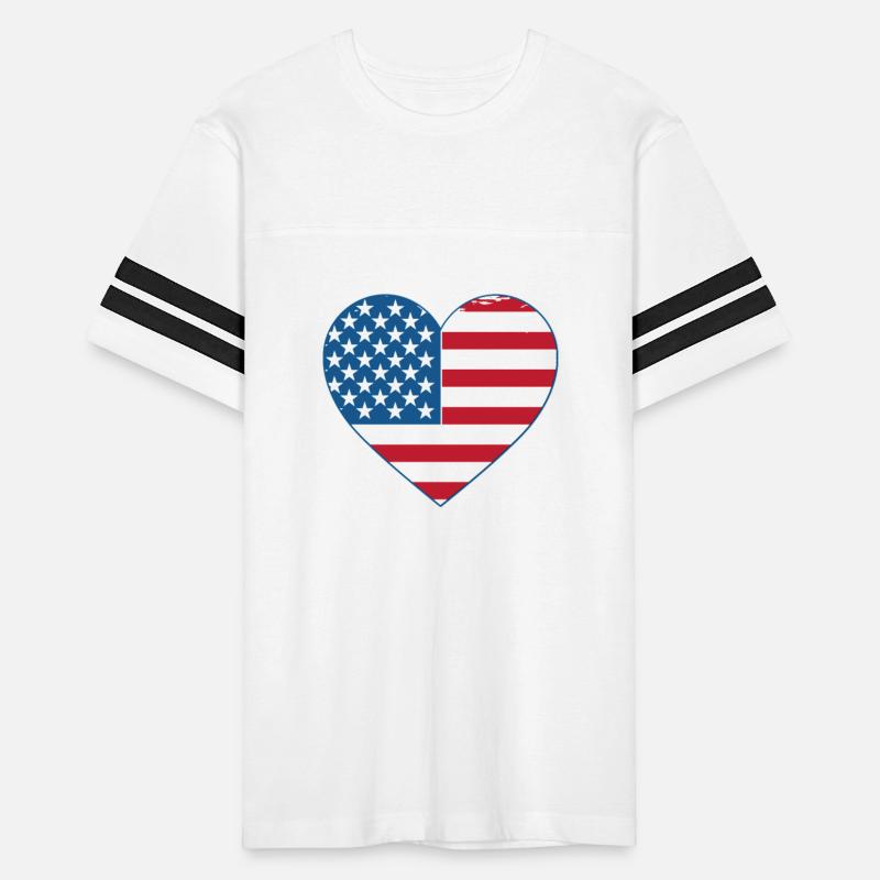 Patriotic Peace Heart, 4th July America Americana